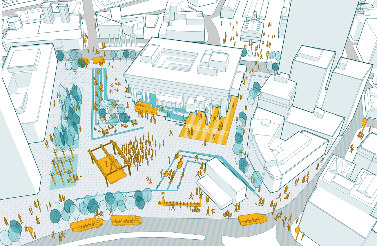 plan of plaza