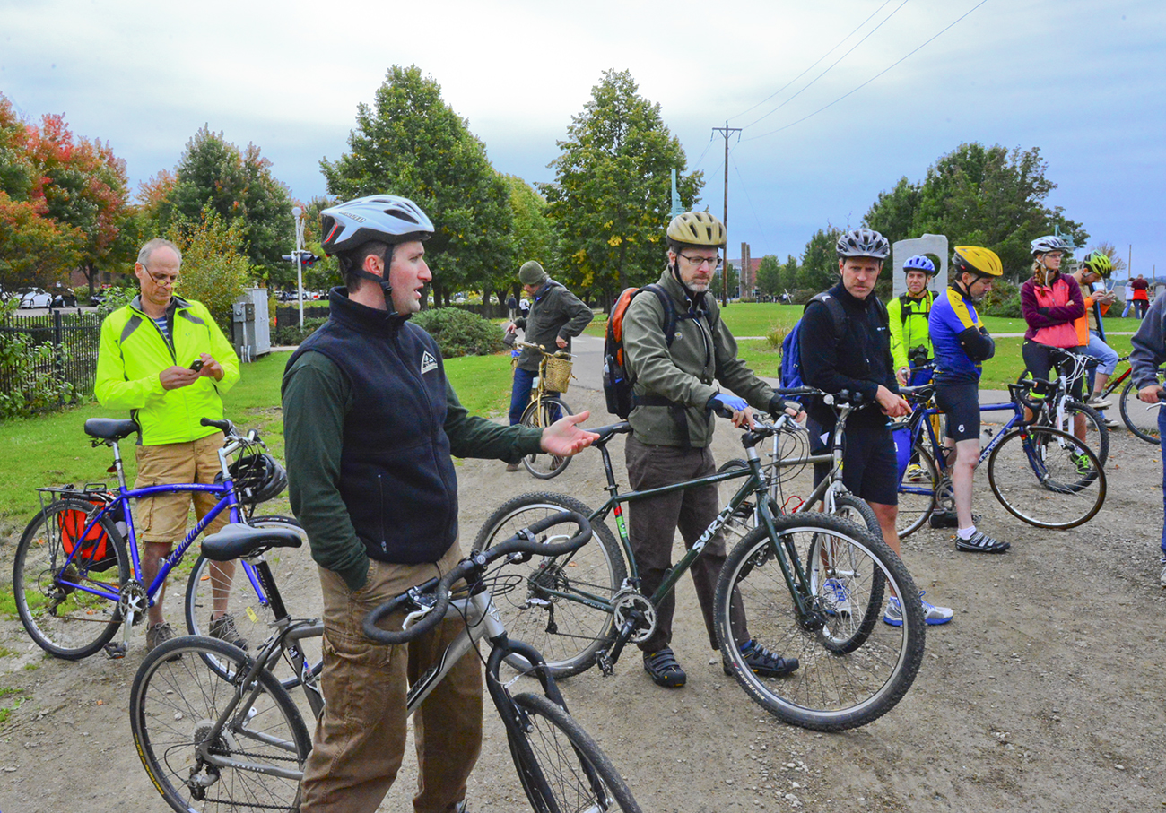 people on bikes