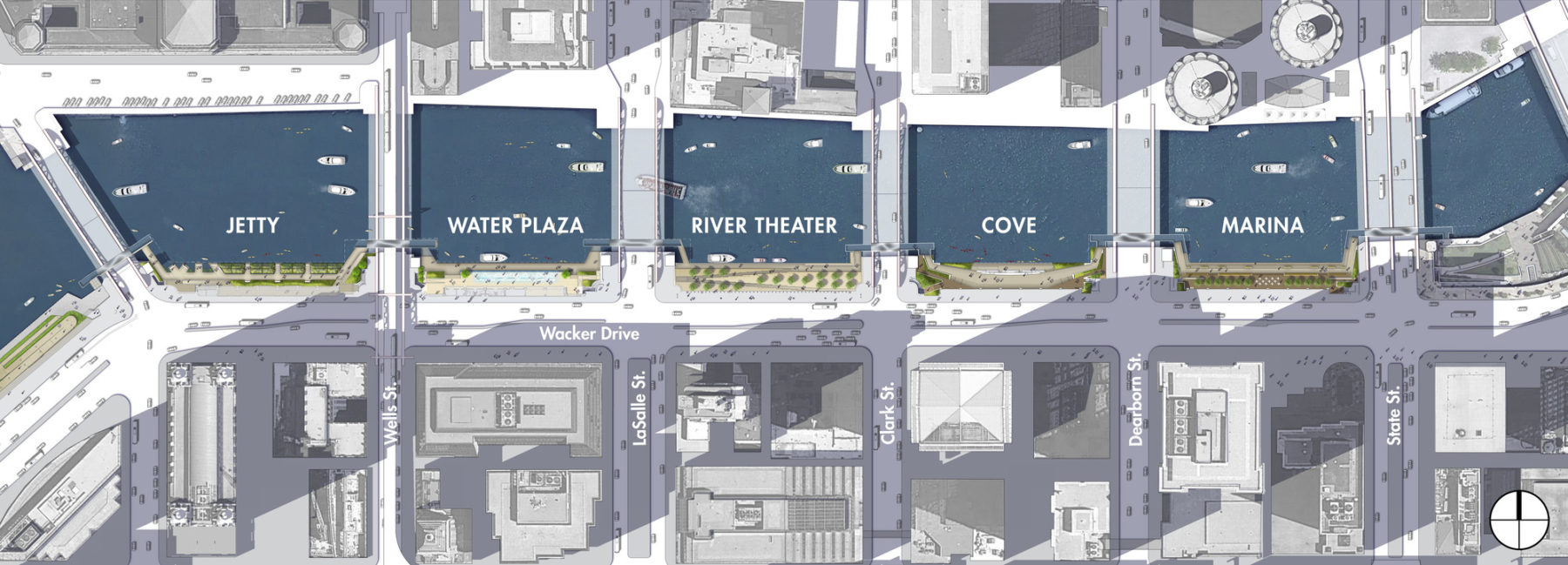 illustrative plan of riverwalk