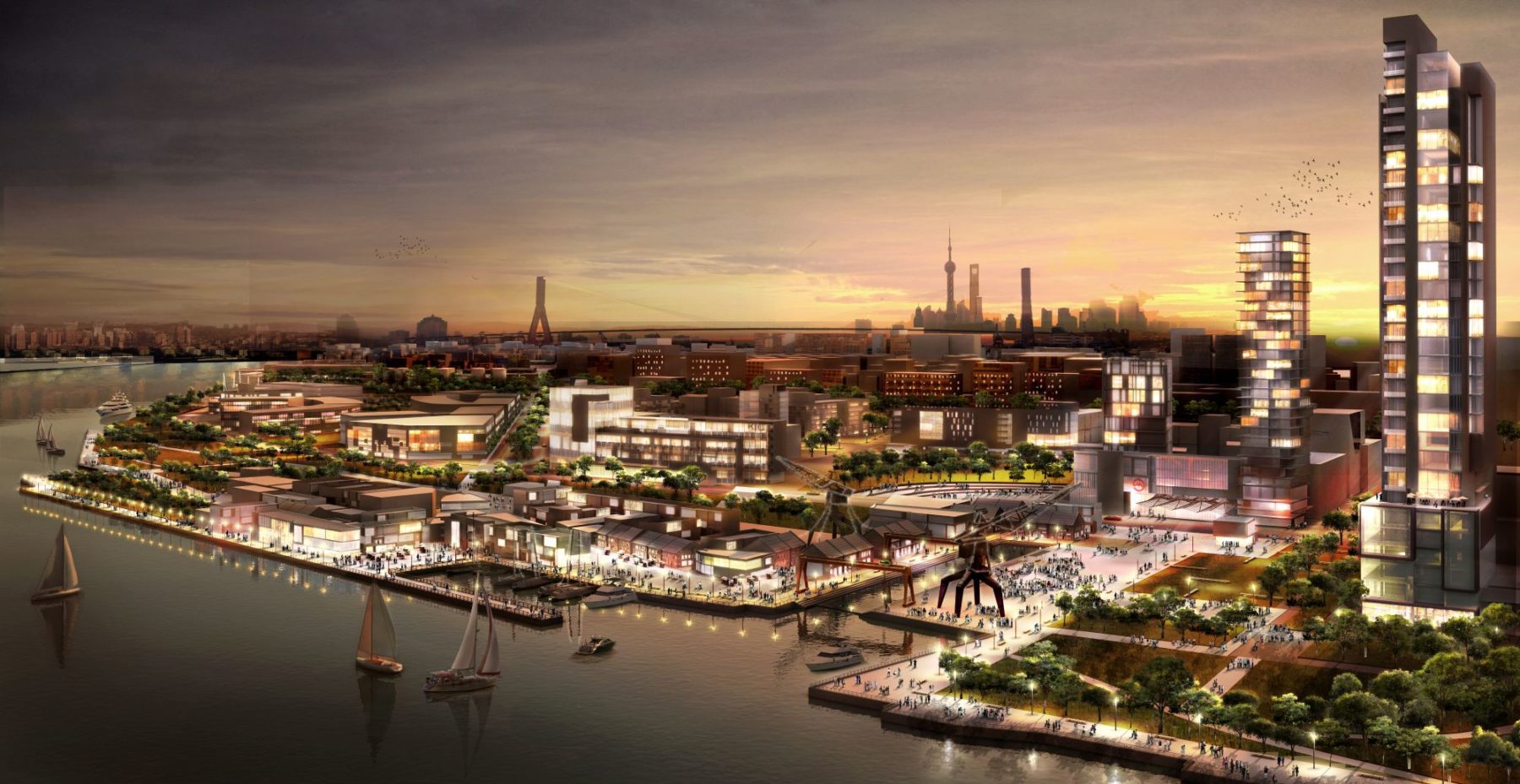 rendering of waterfront