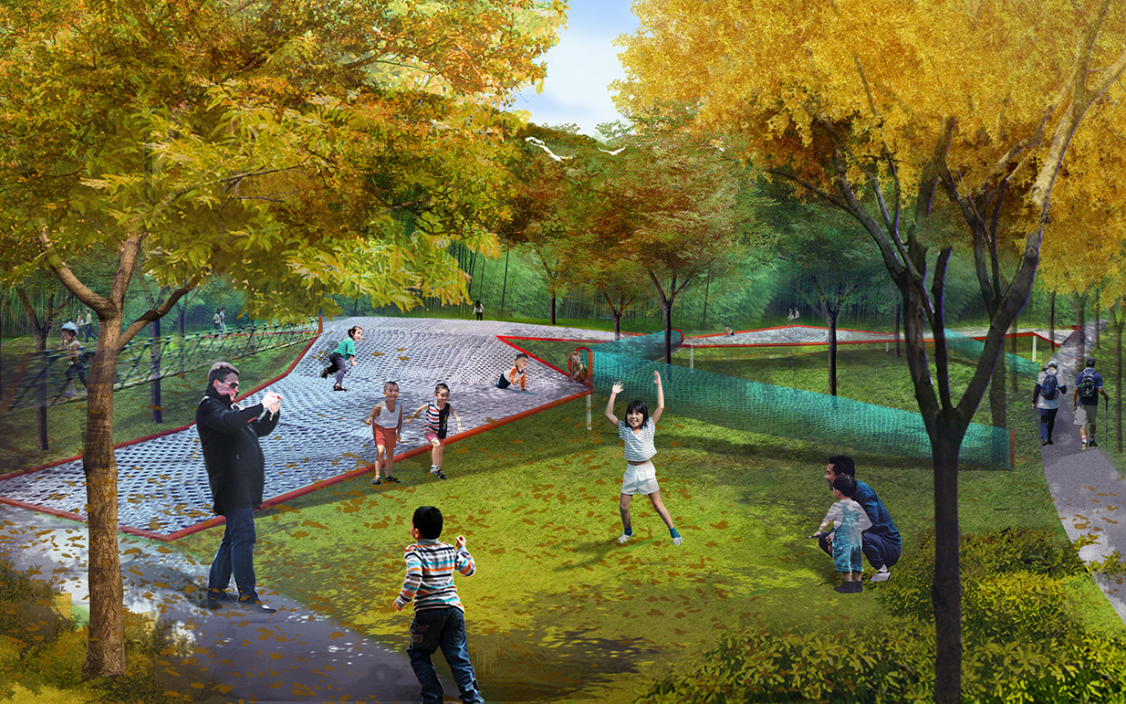 rendering of playground