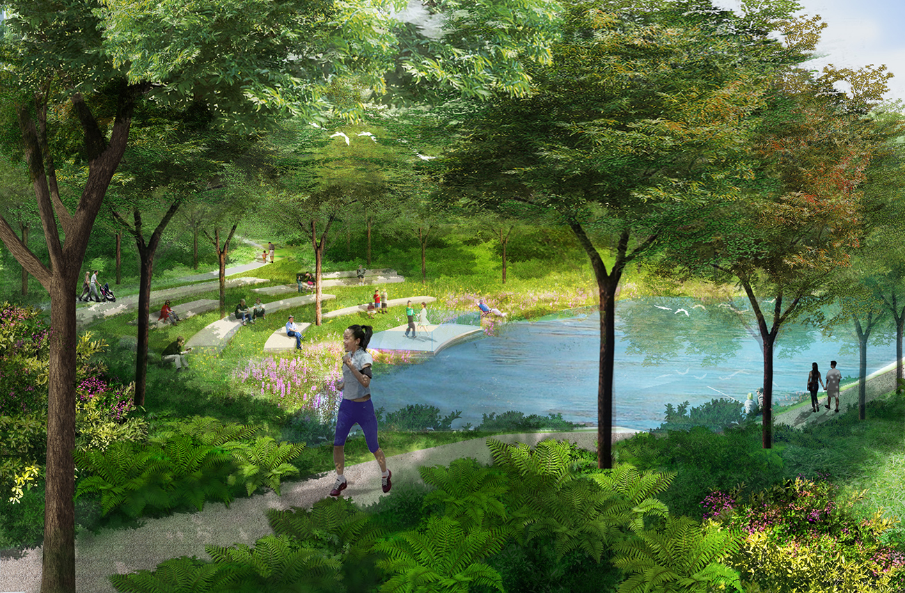 rendering of park