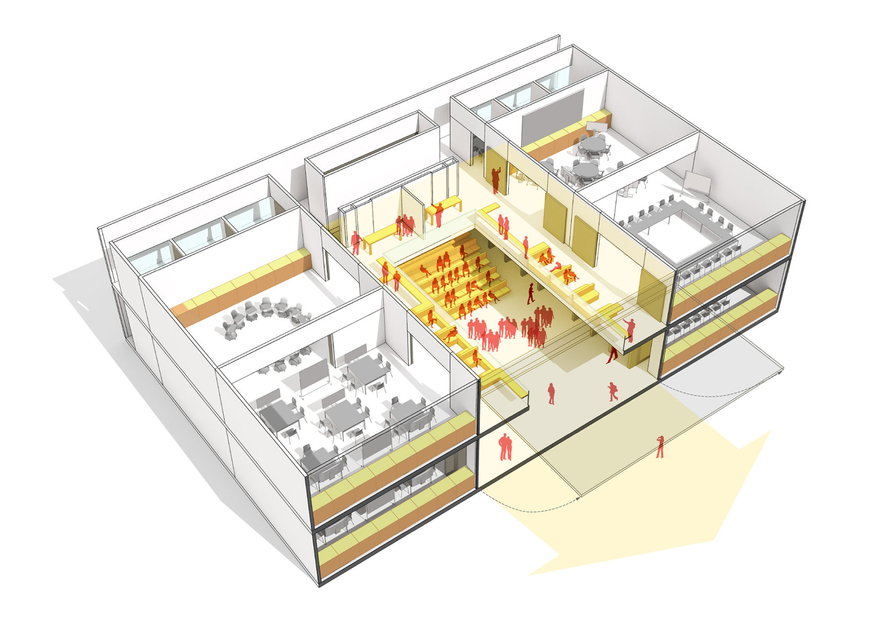 diagram of classroom spaces