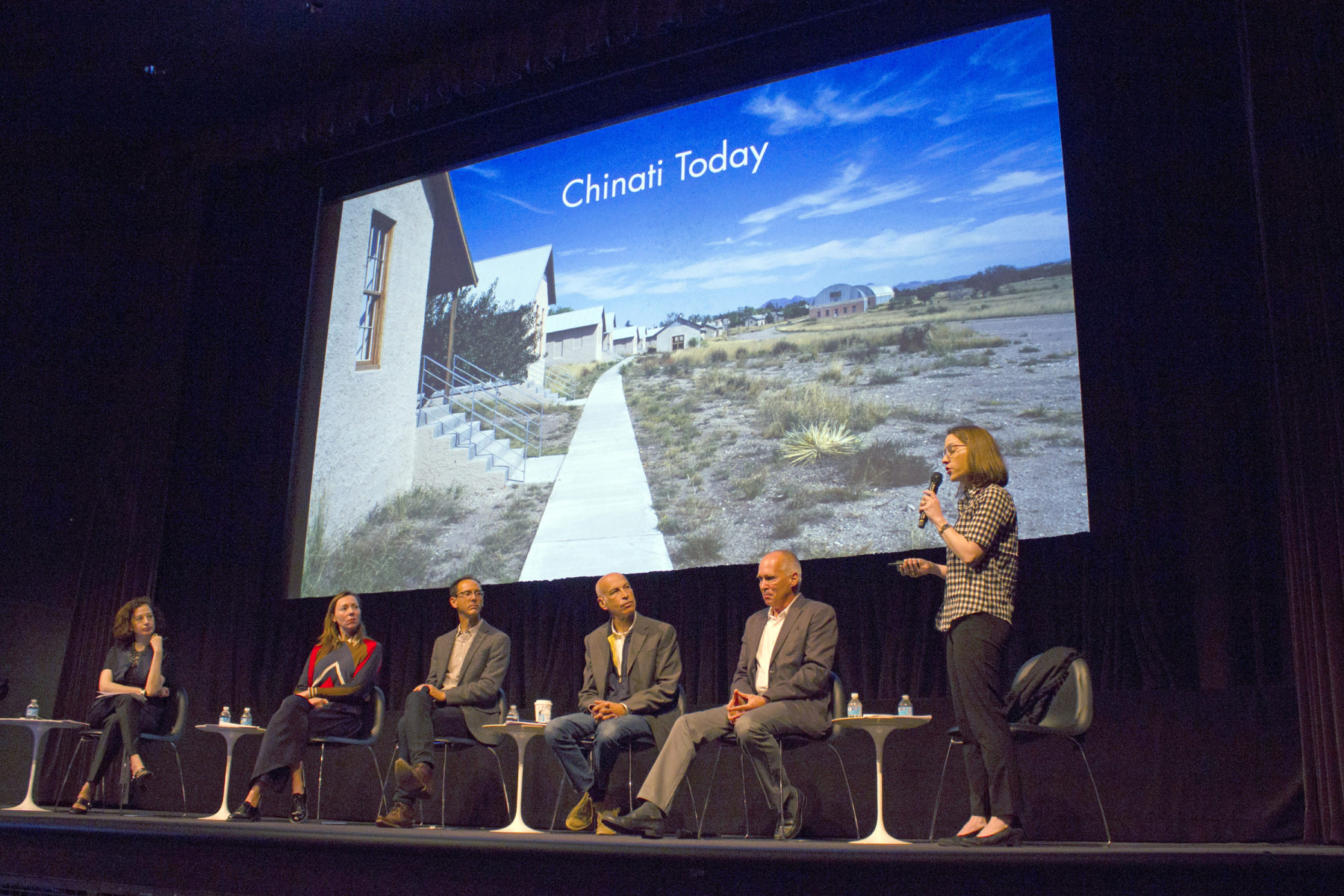 photo of panel on stage