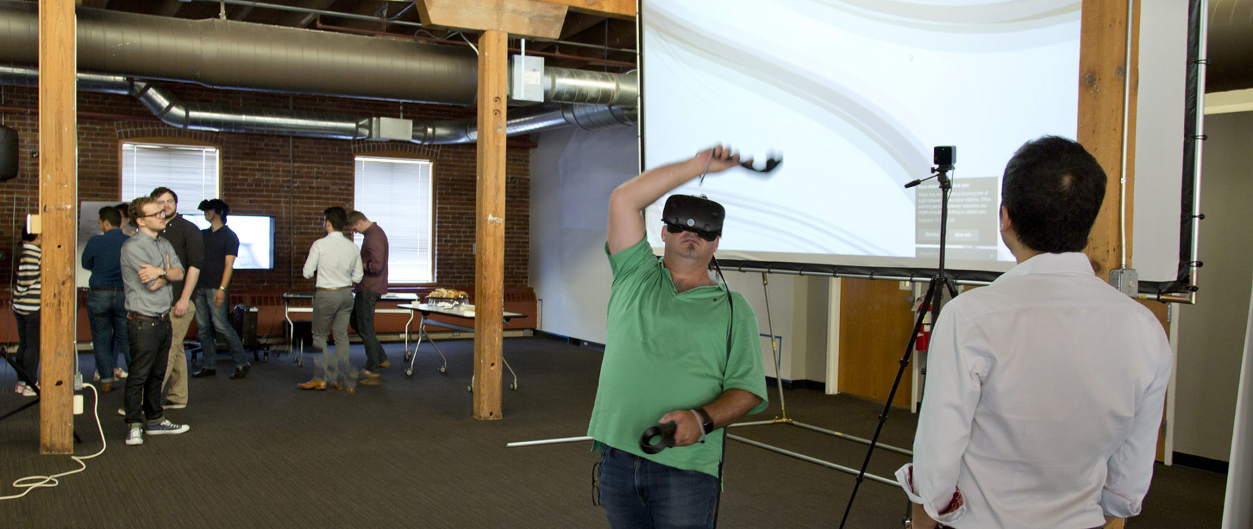 people using virtual reality