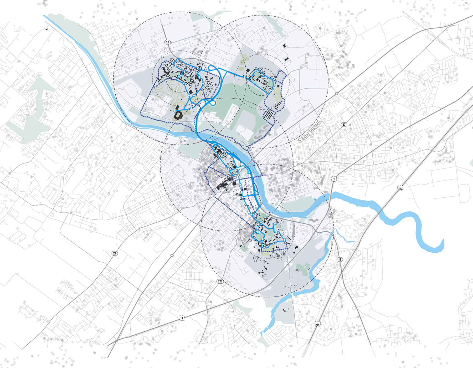map of transit hubs