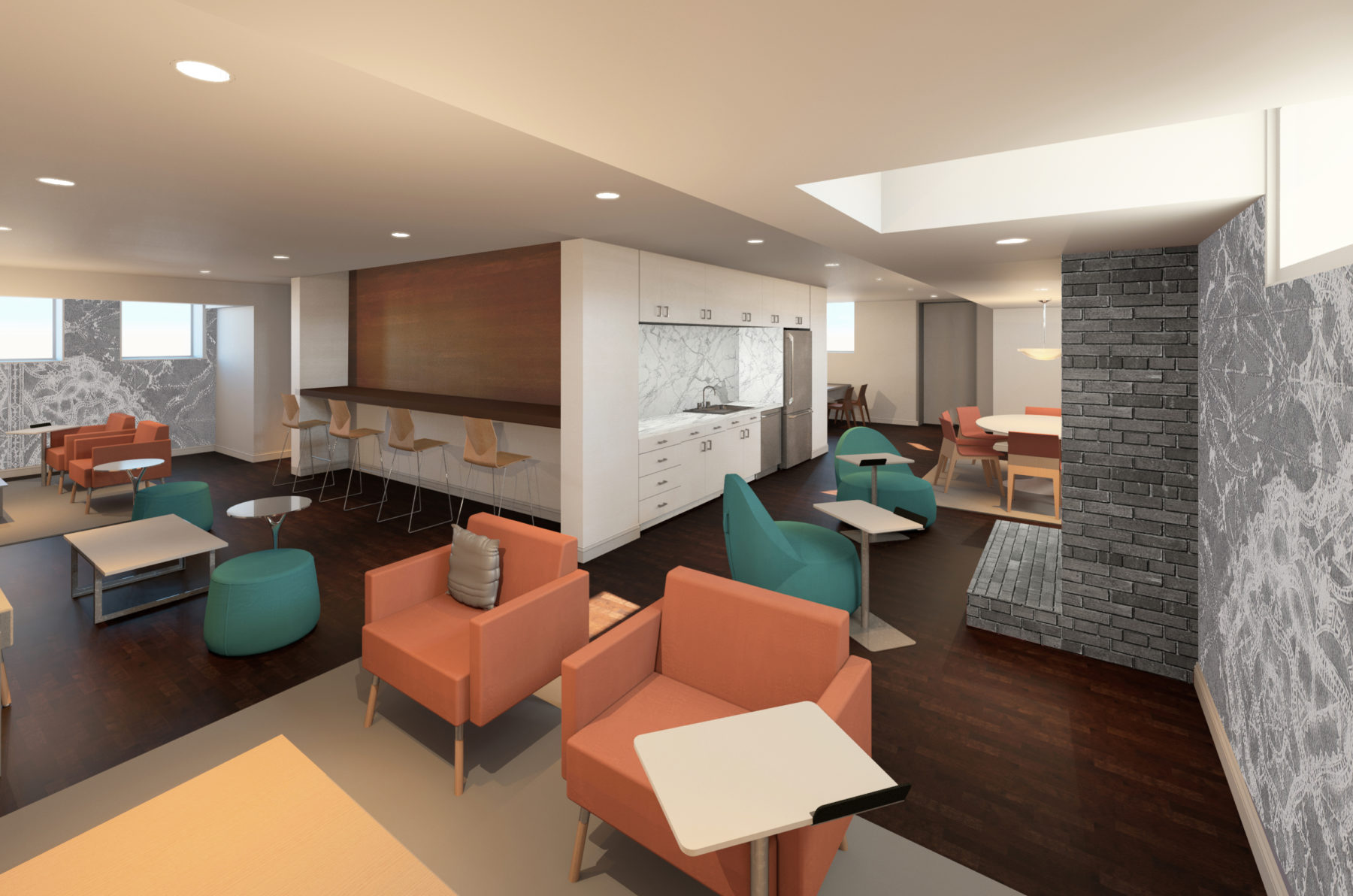 rendering of common area