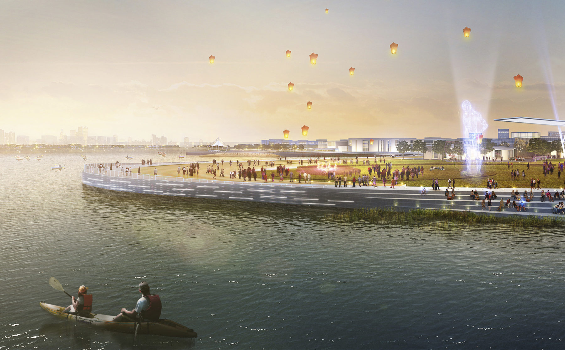 rendering of waterfront