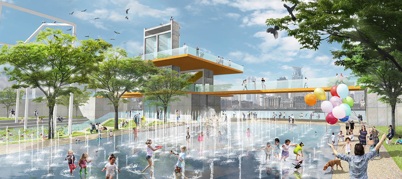 rendering of park