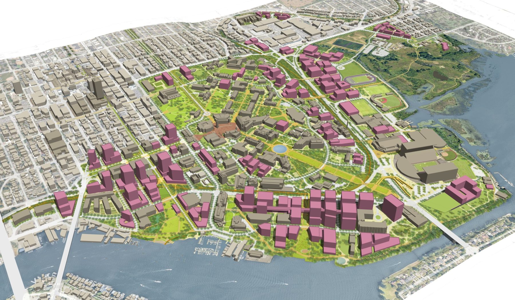 Diagram of proposed campus