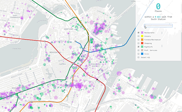 A GIF of walking circles in Boston