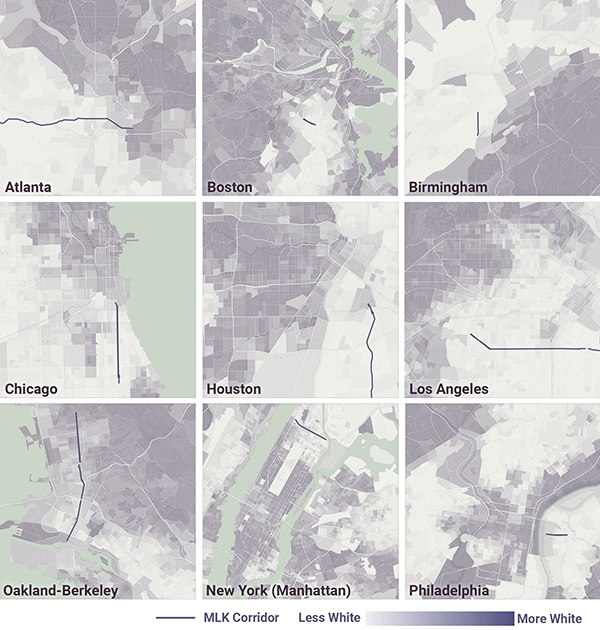 maps of various cities