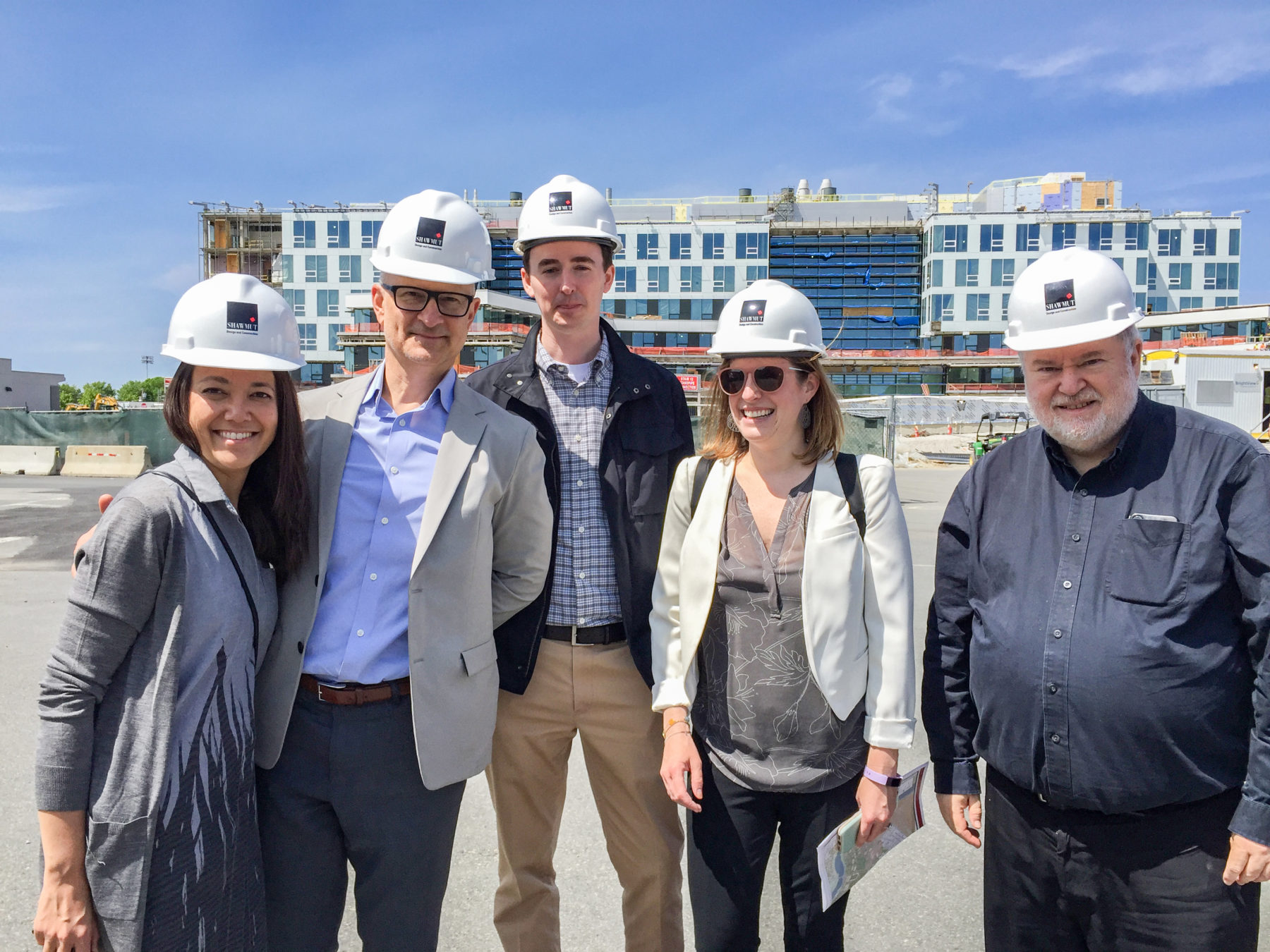 A group of Sasaki employees at Harvard Allston