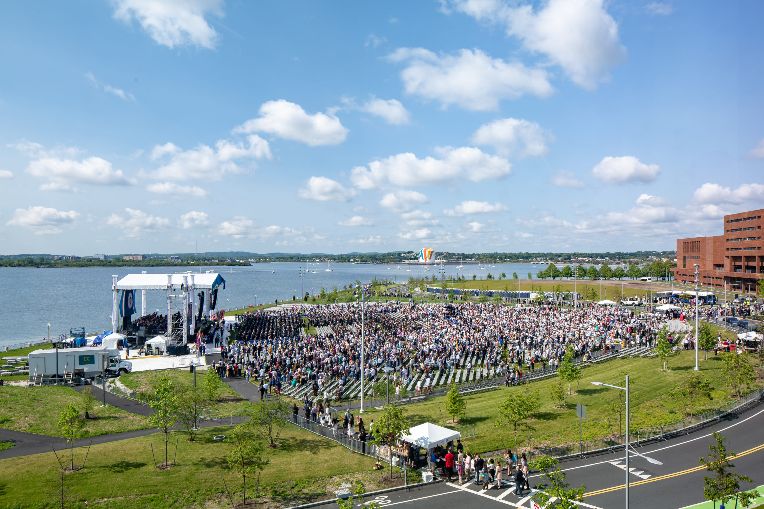 UMass Boston Hosts First Commencement On Newly Redesigned Lawn Sasaki
