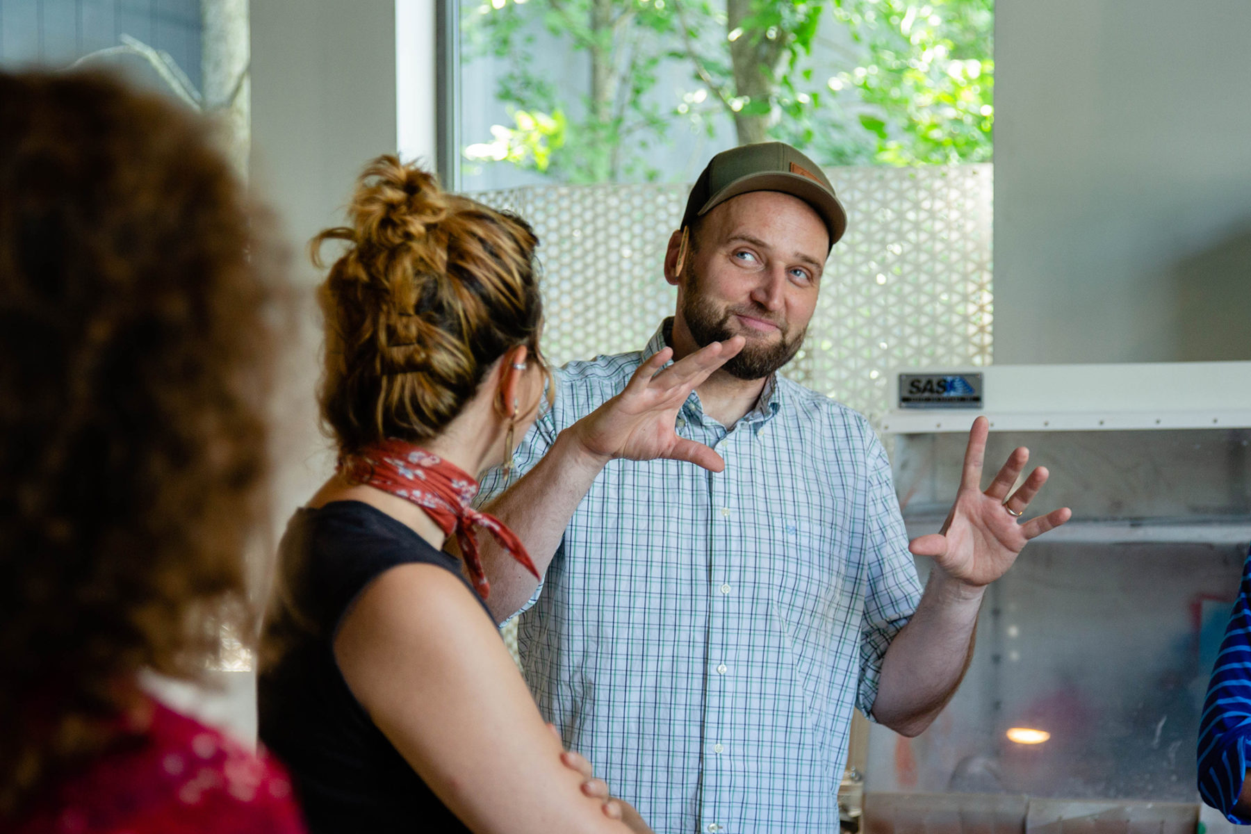 David Buckley during a workshop with Sasaki designers.