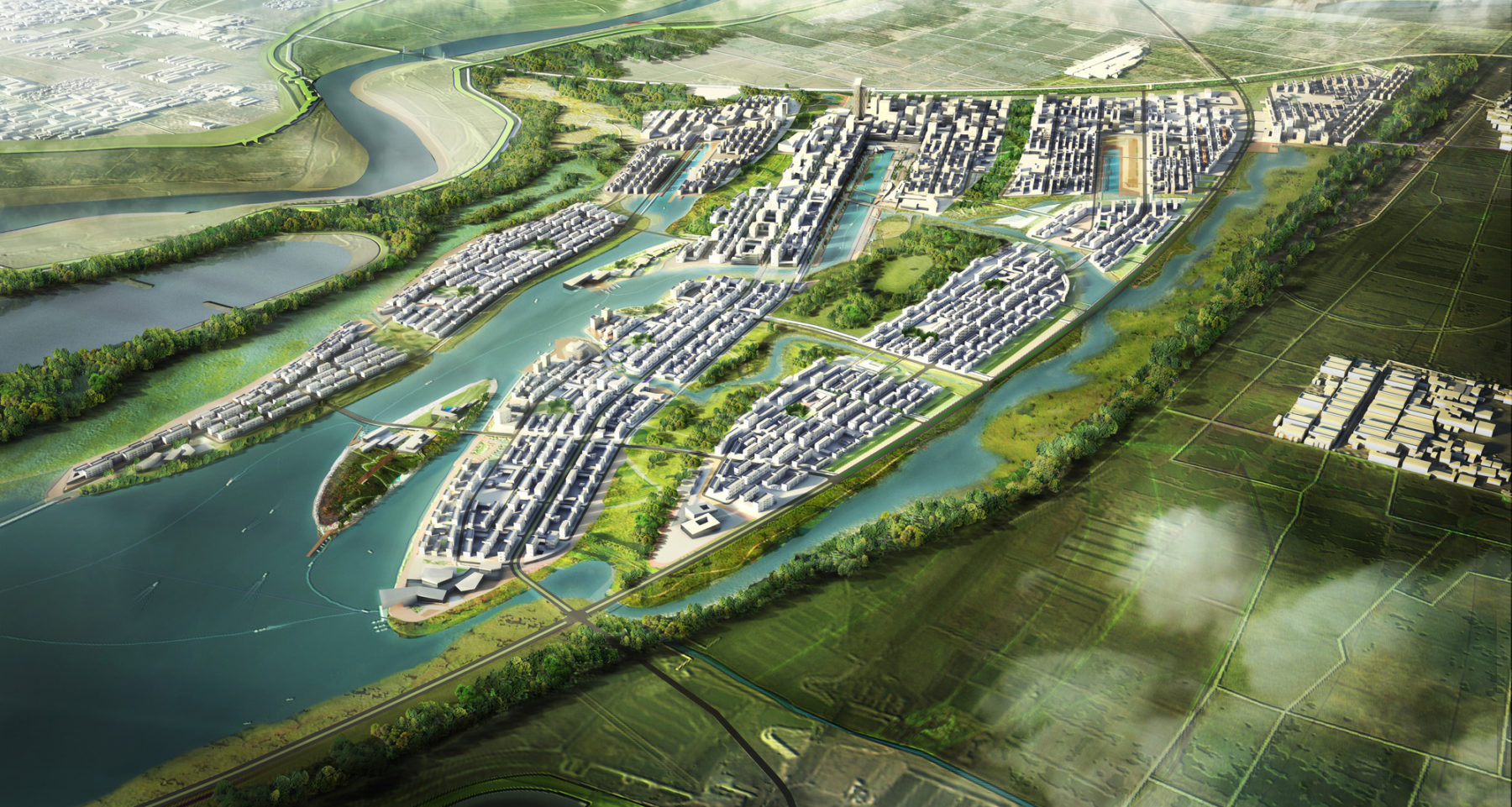 Bird's-eye-view of the plan