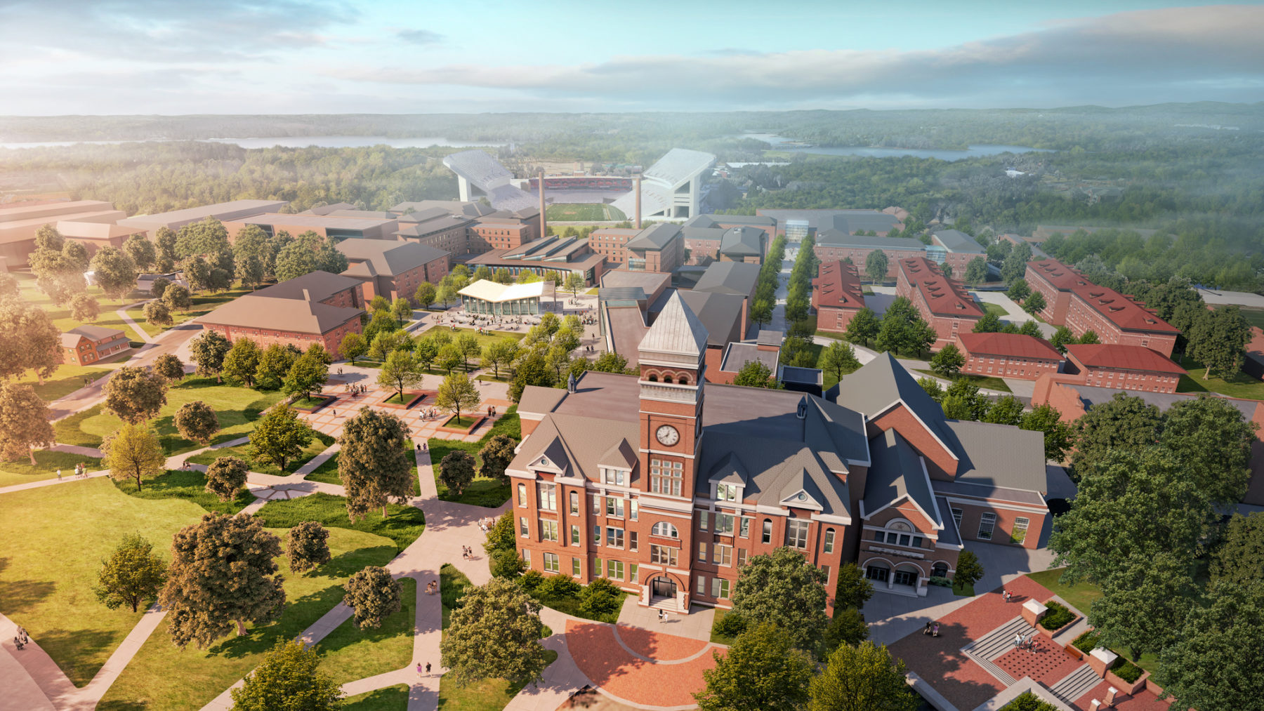 rendering of campus