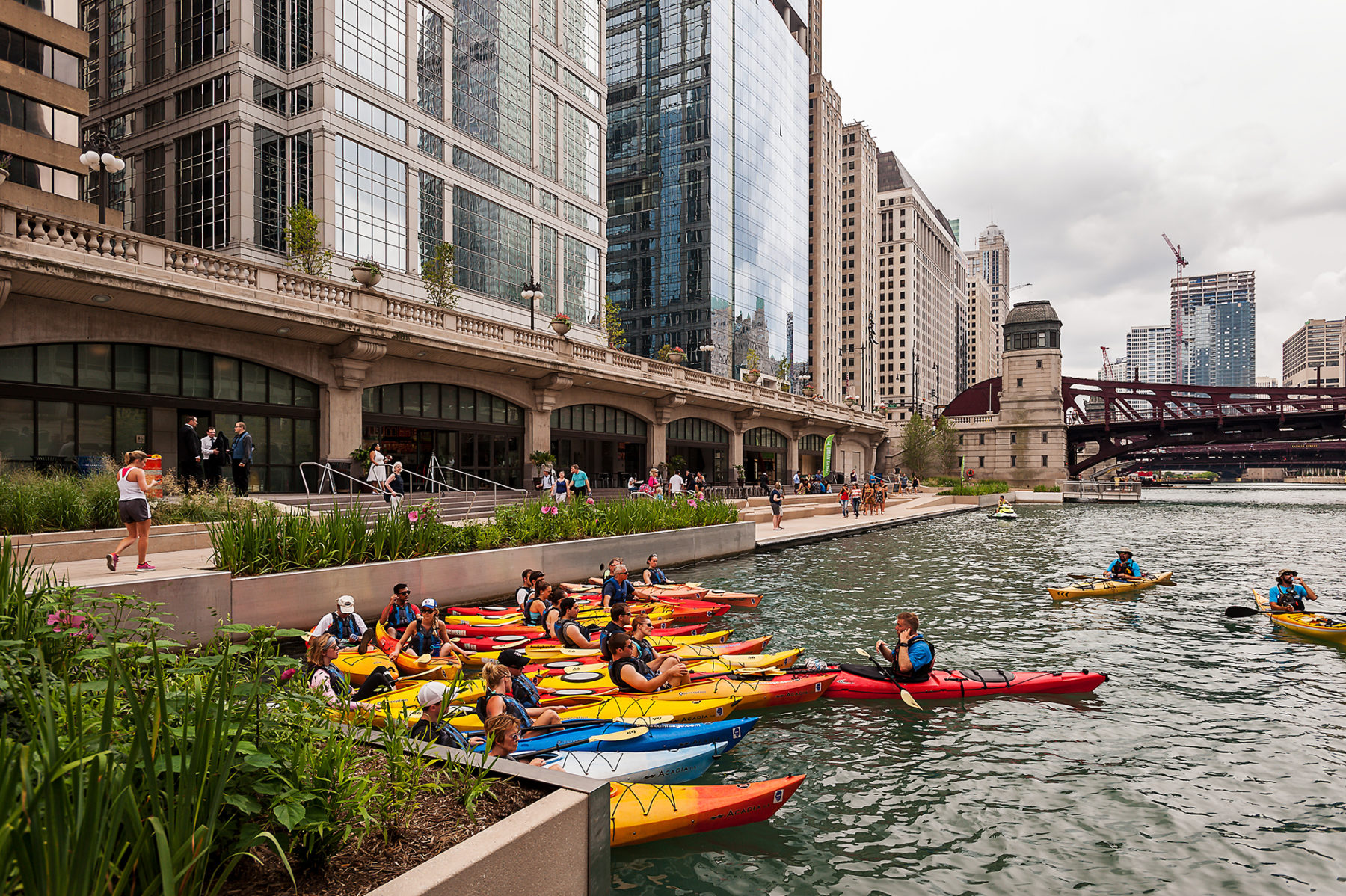 kayaks in the cove