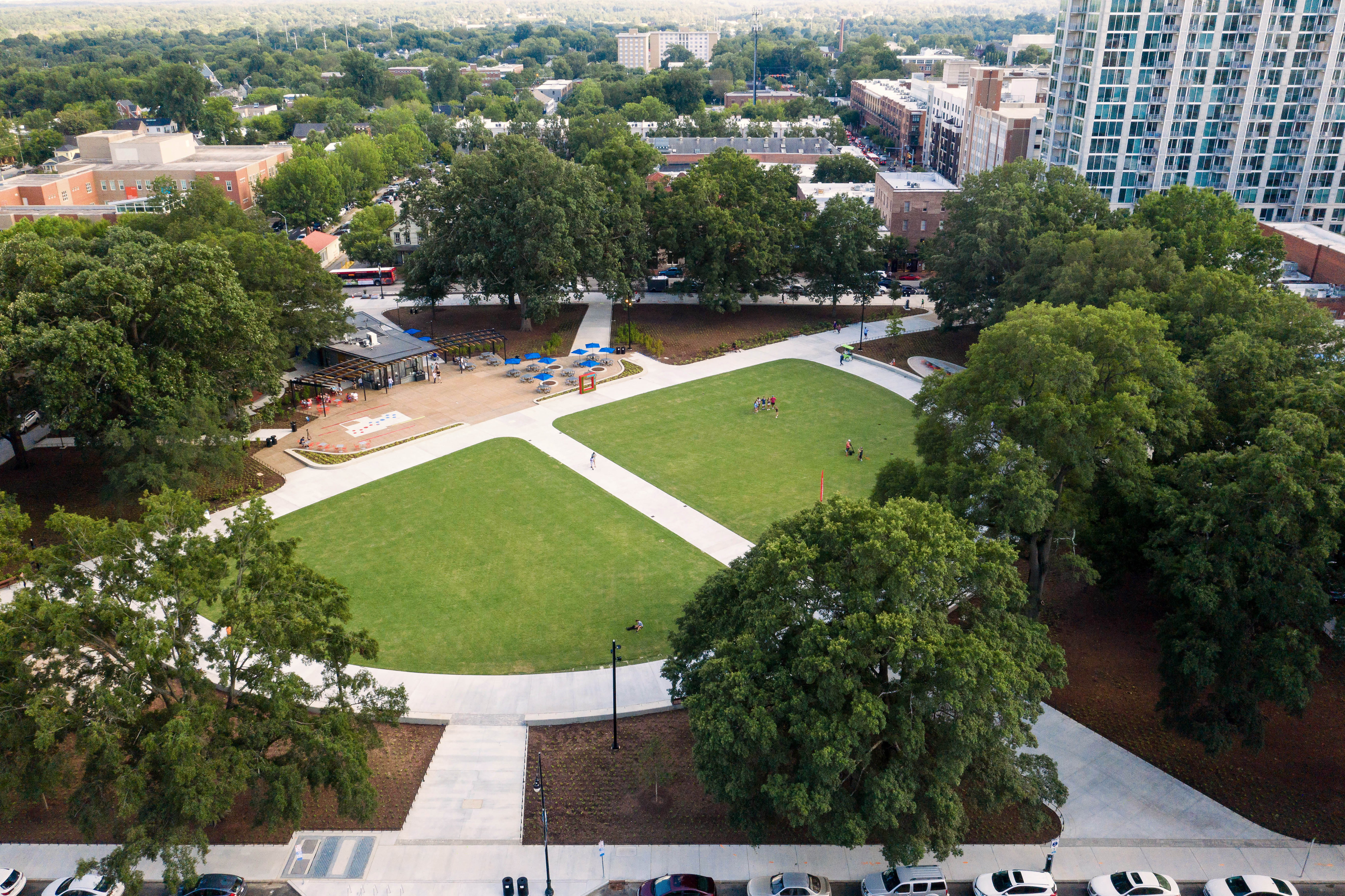 Aerial photo of site