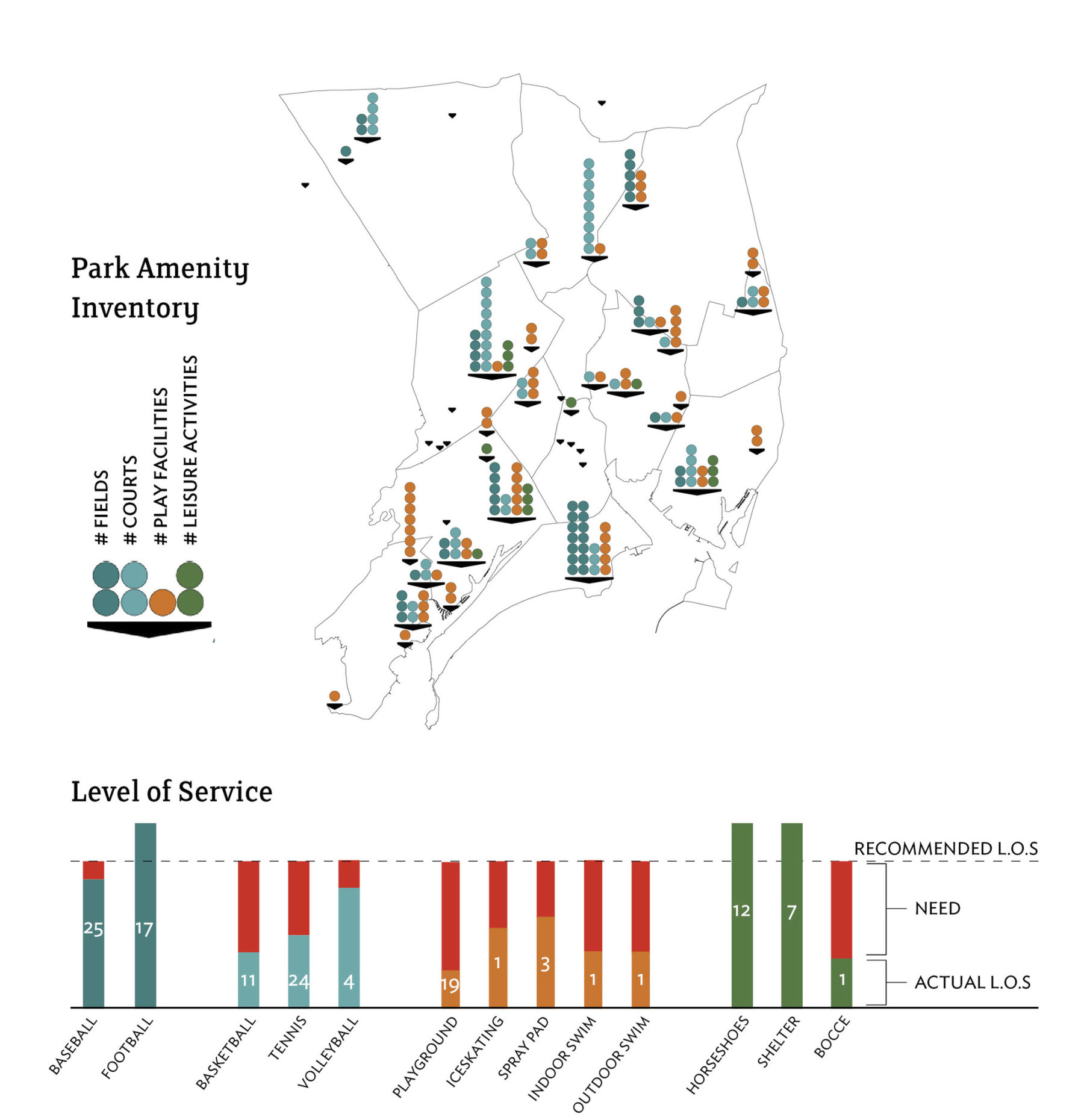 diagram of park amenities