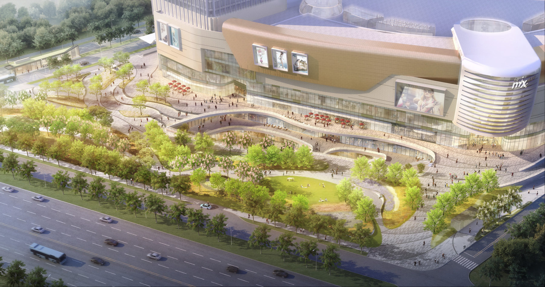 Rendering of Jinan Springs City Square