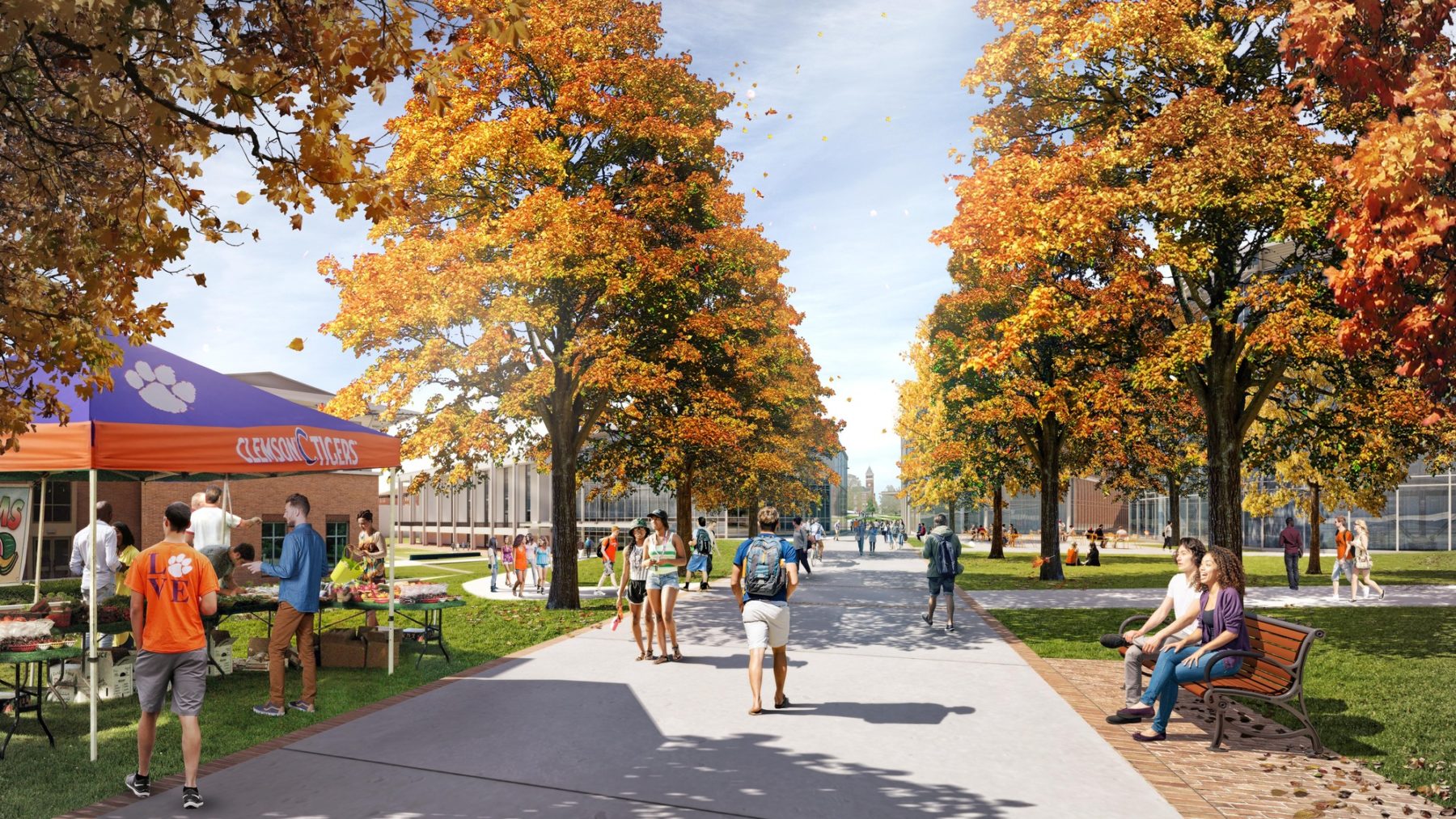 rendering of campus