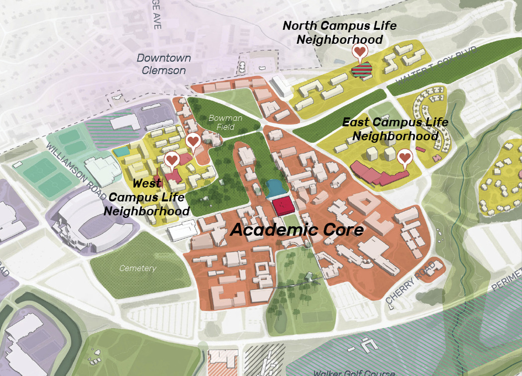 plan of campus zones