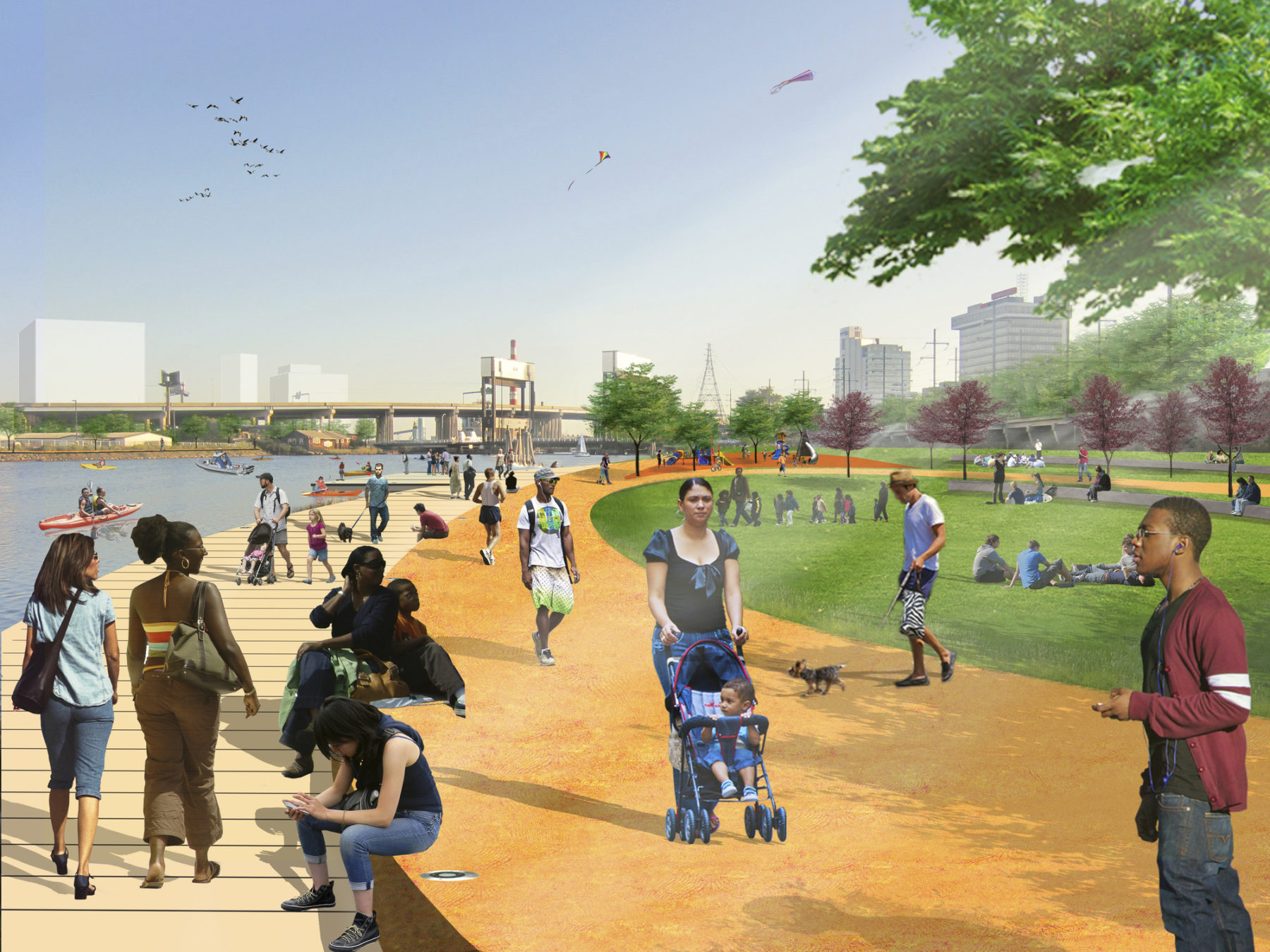 rendering of park