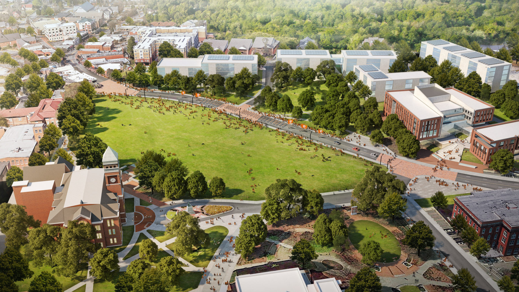 rendering of campus