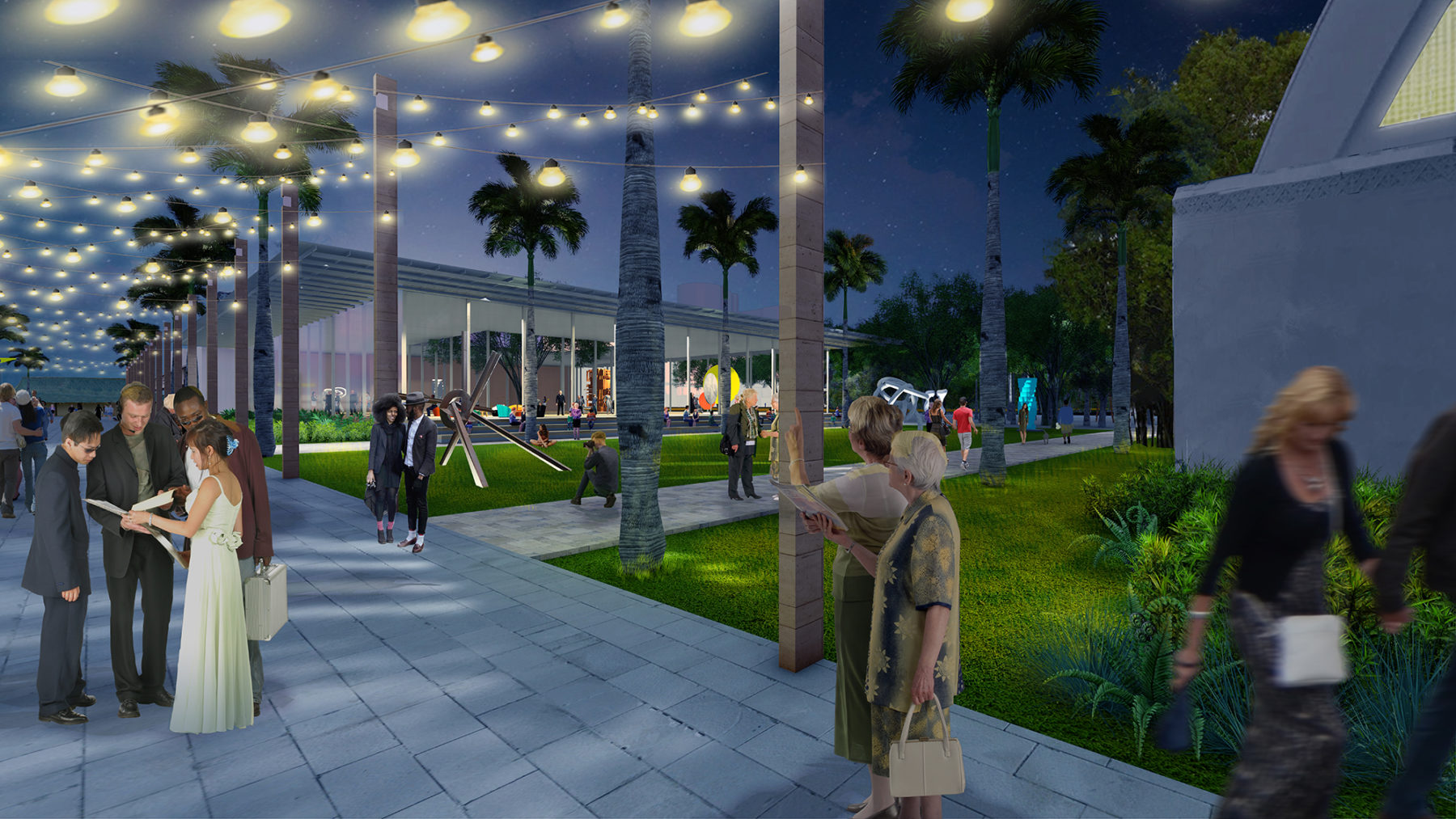 rendering of cultural district