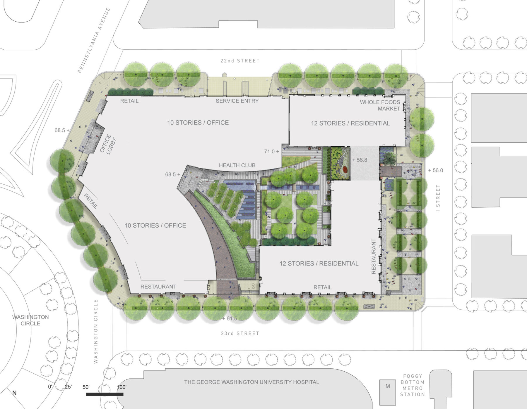 graphic site plan of project