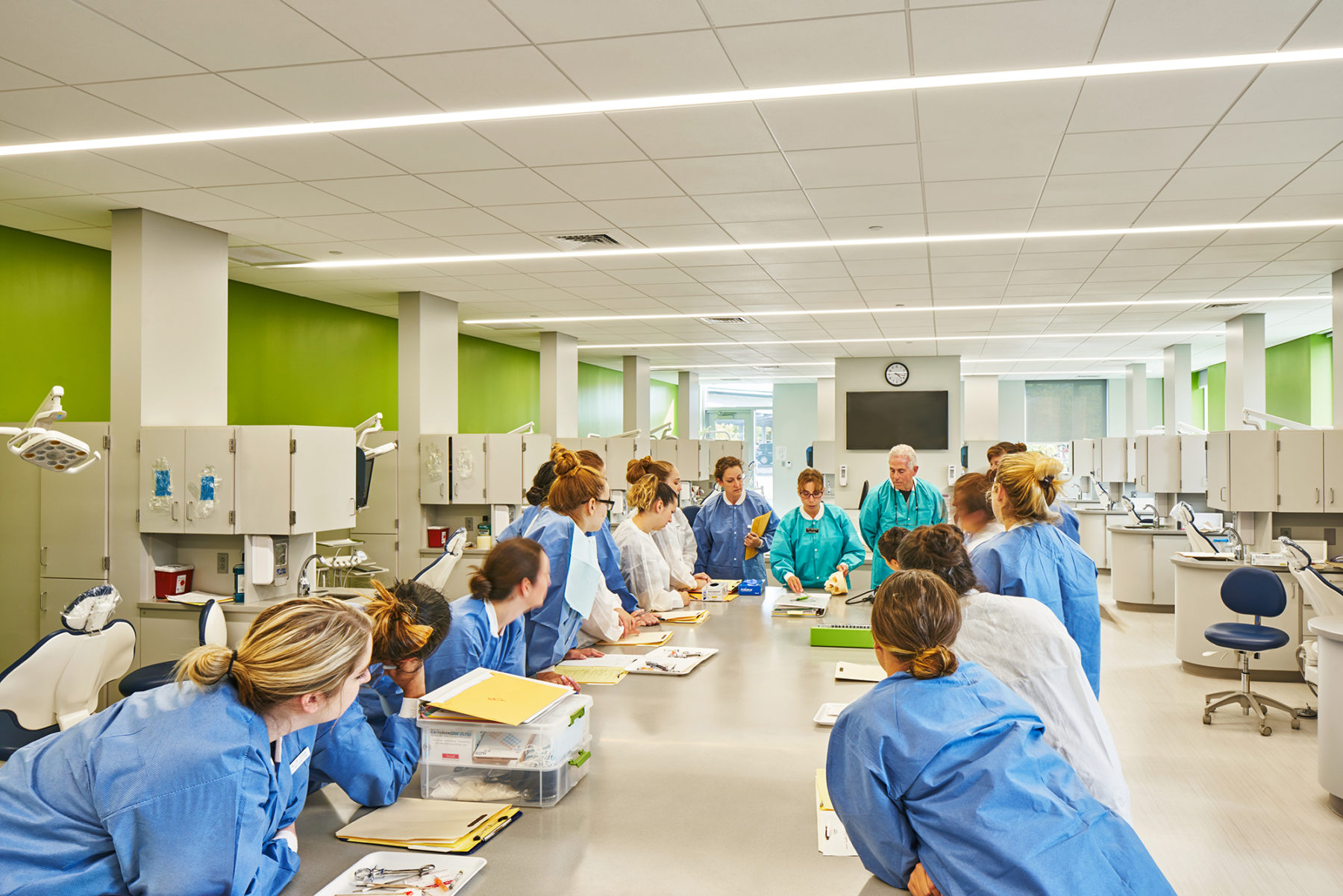 Image of doctors around a table