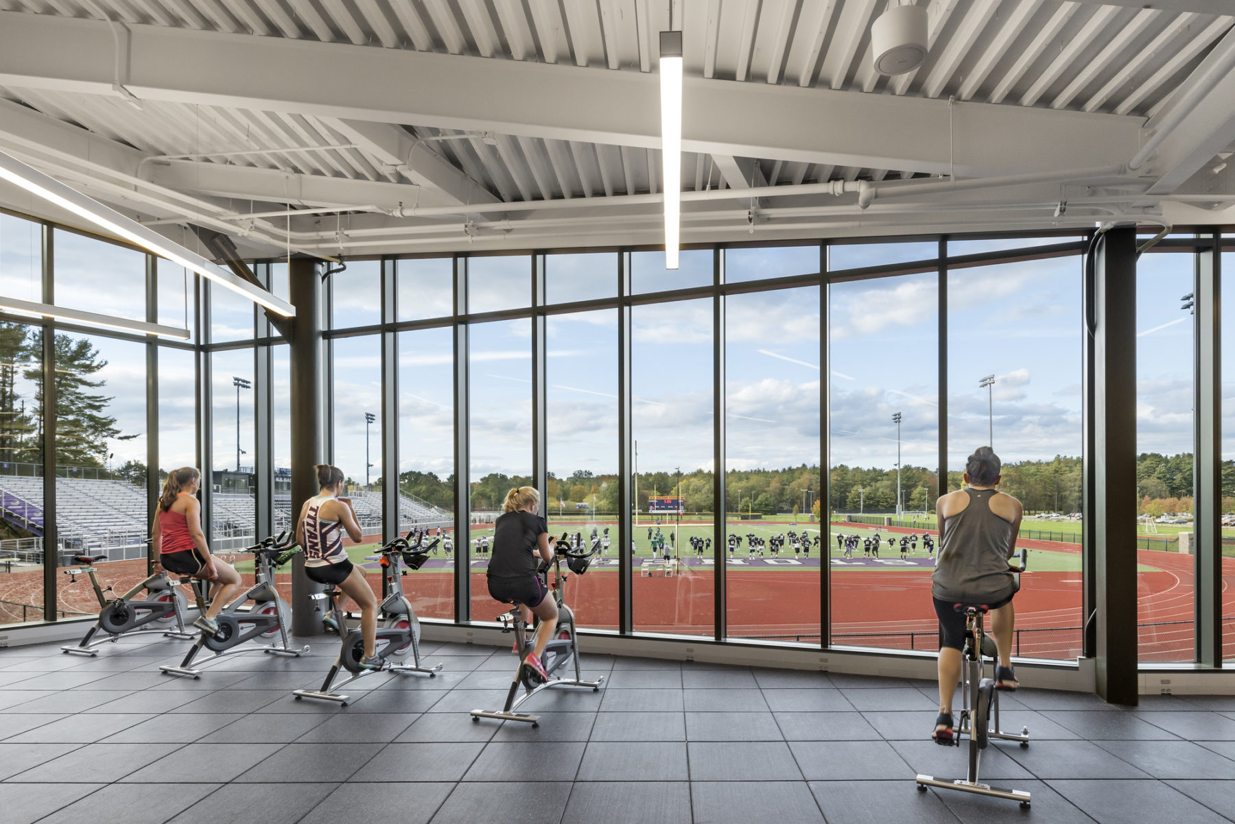 cardio equipment at a window