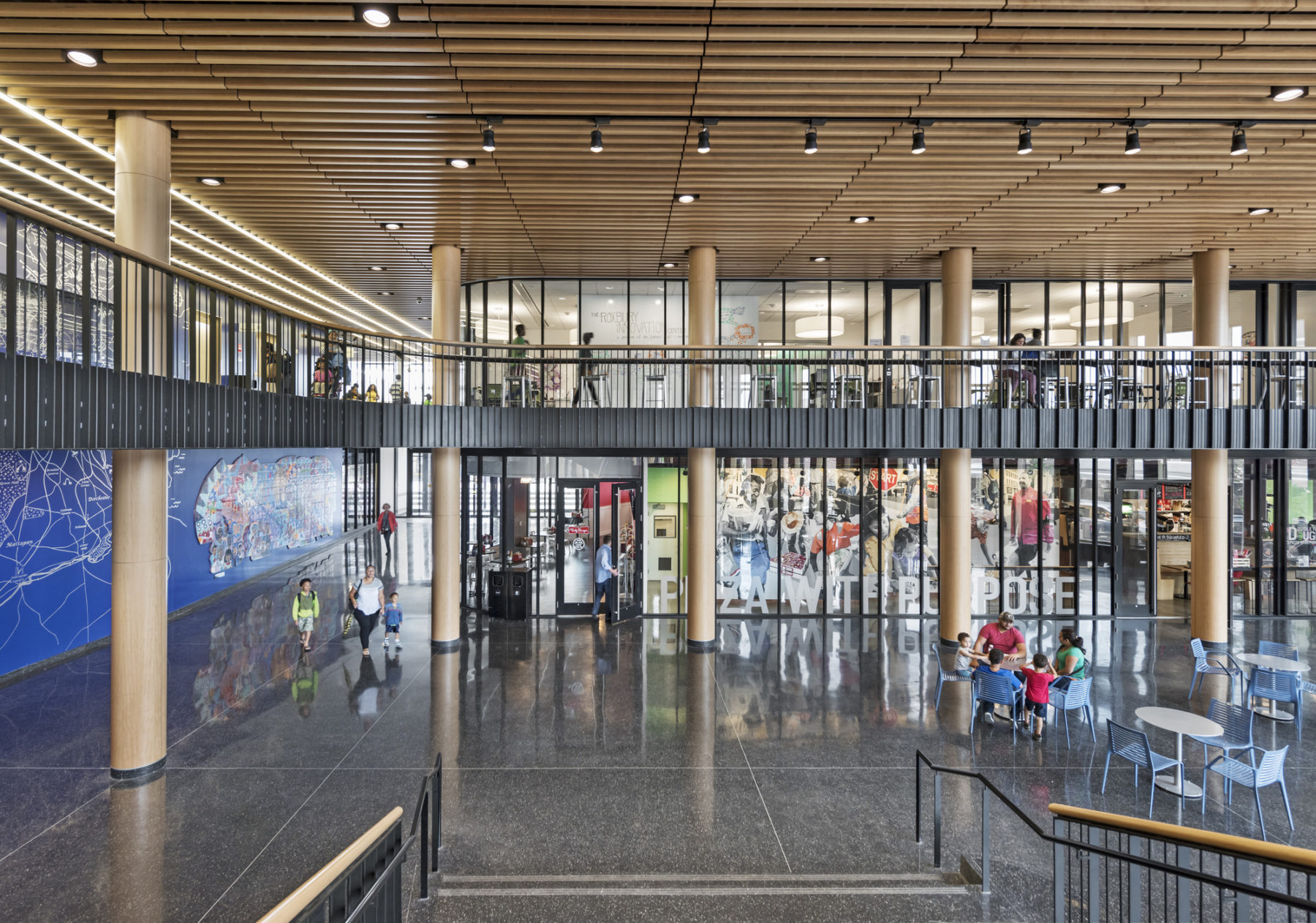 lobby of the building