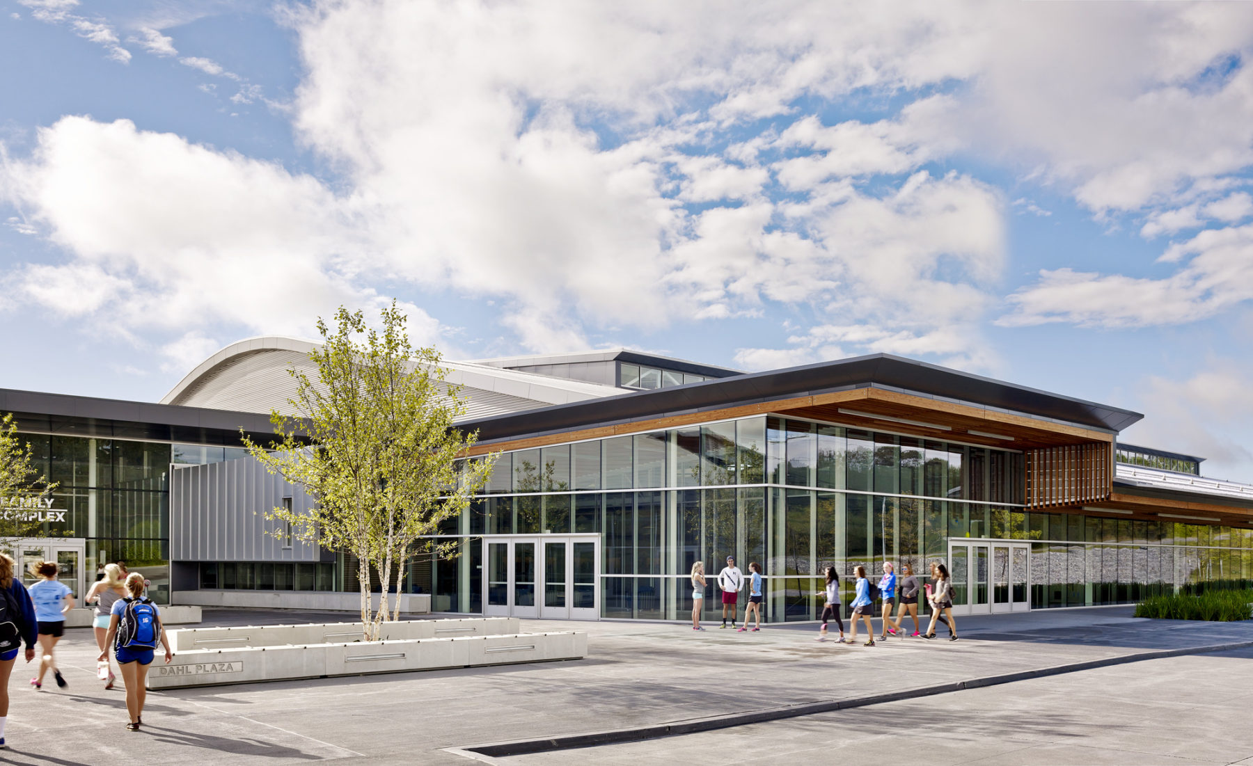 exterior of middlebury field house