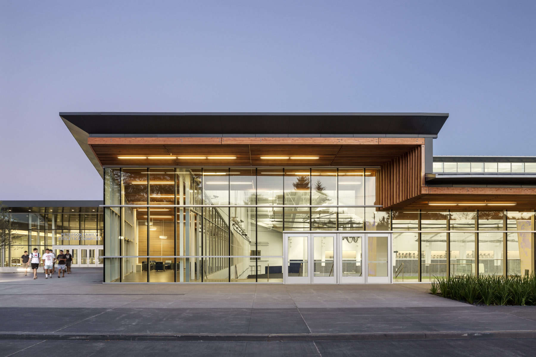 front facade of virtue fieldhouse