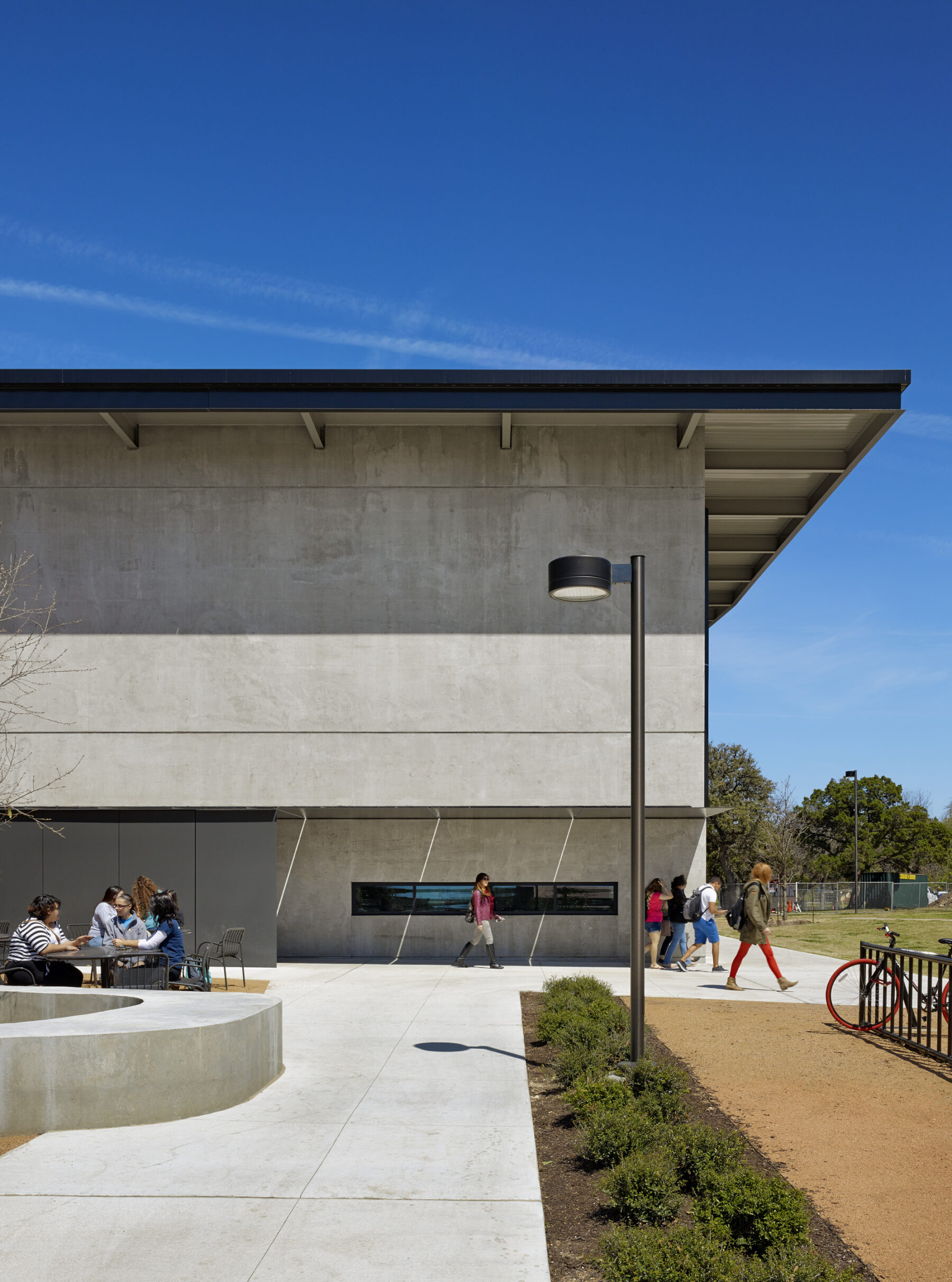 photograph of exterior of library