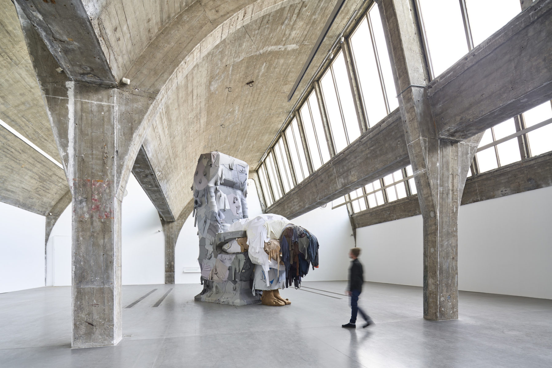 an exhibit in an arts building