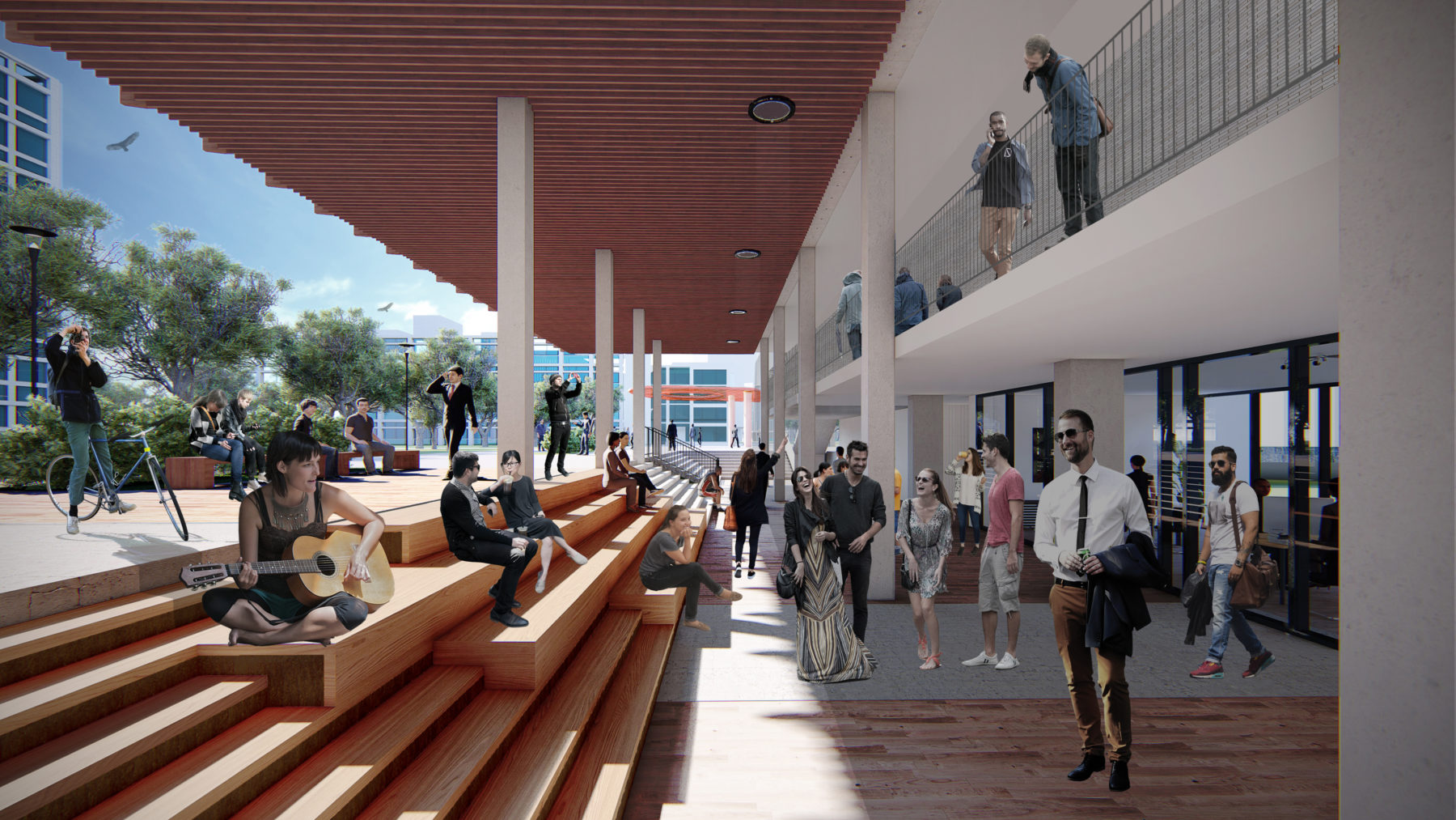 A rendering of the universidad de lima