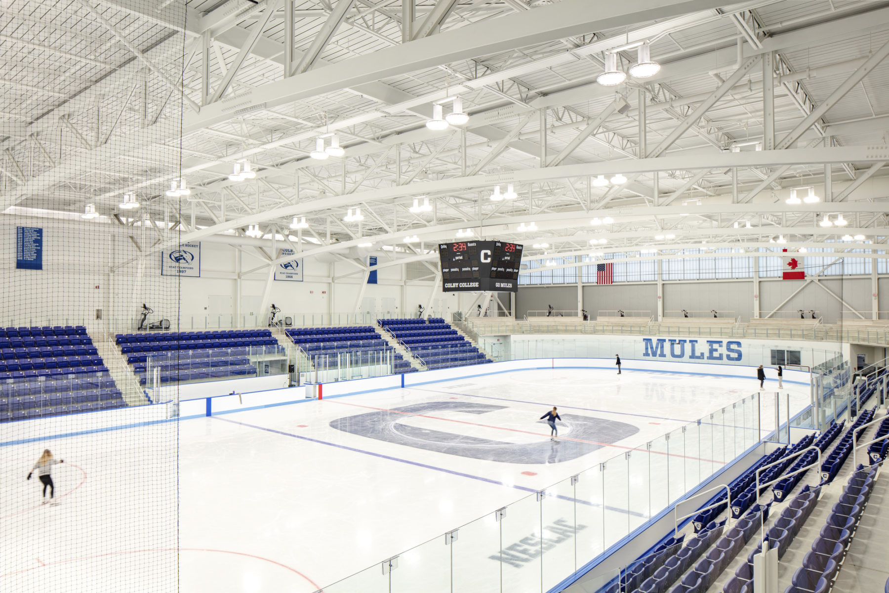 interior photo of ice rink