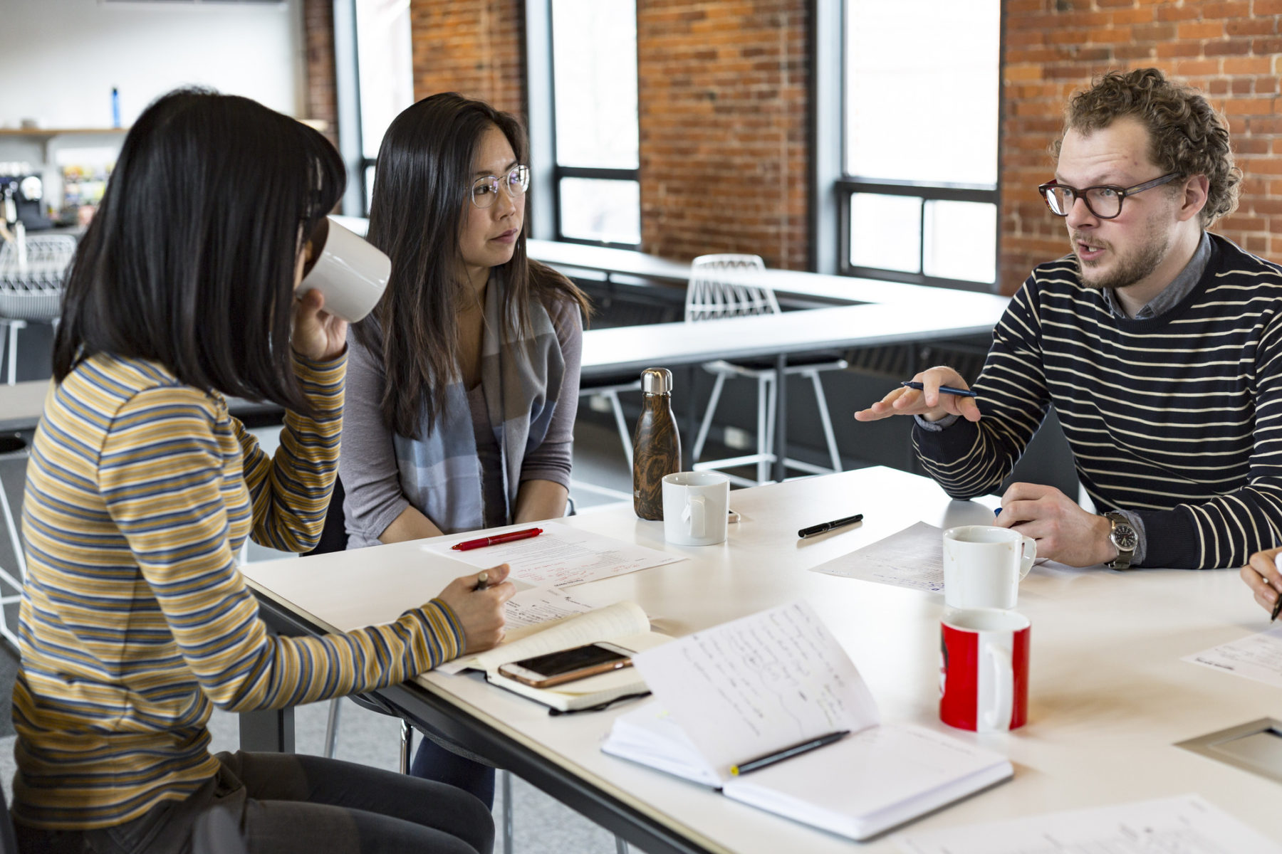 people meeting around a table