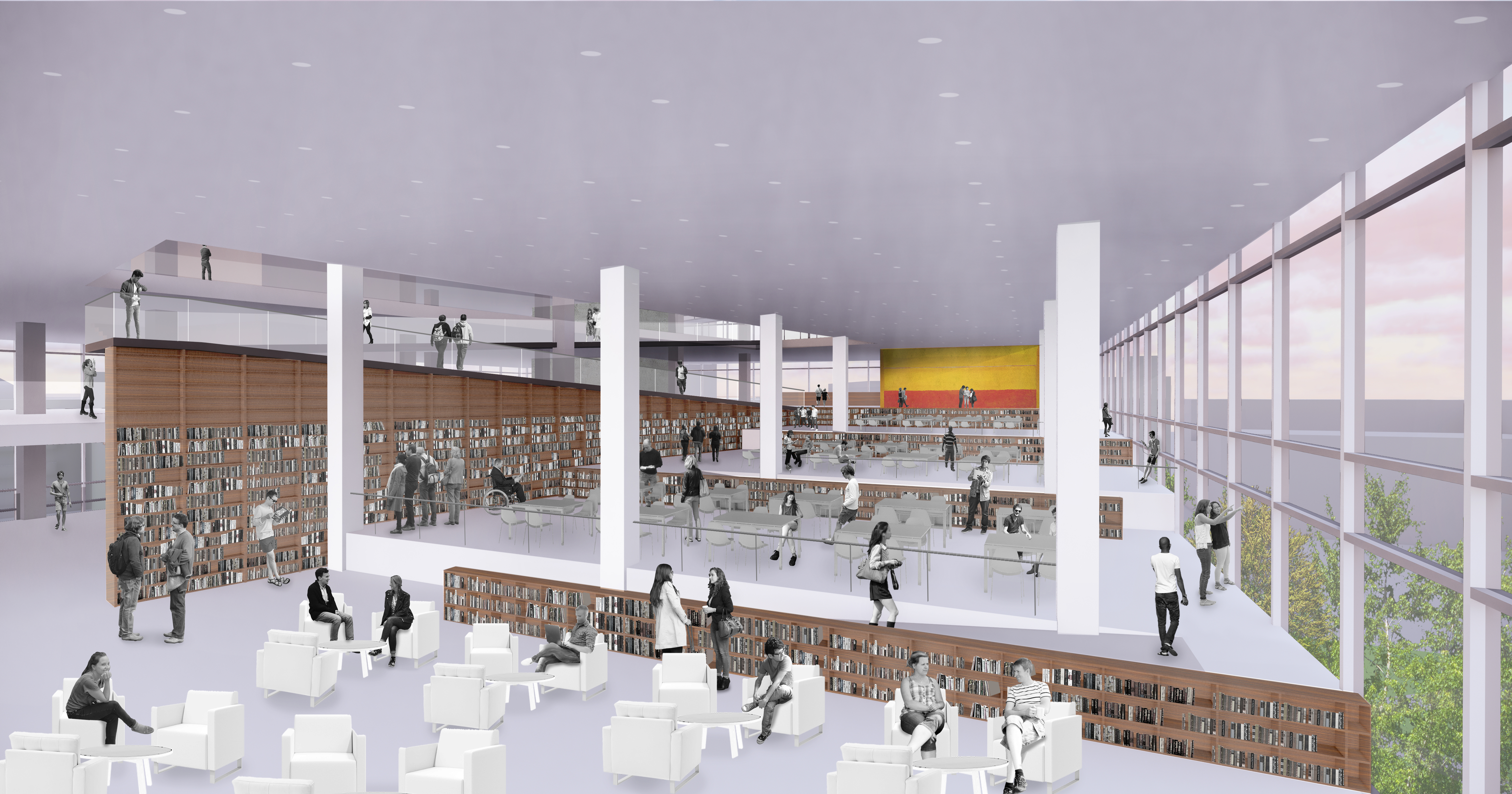 A rendering of the universidad de lima