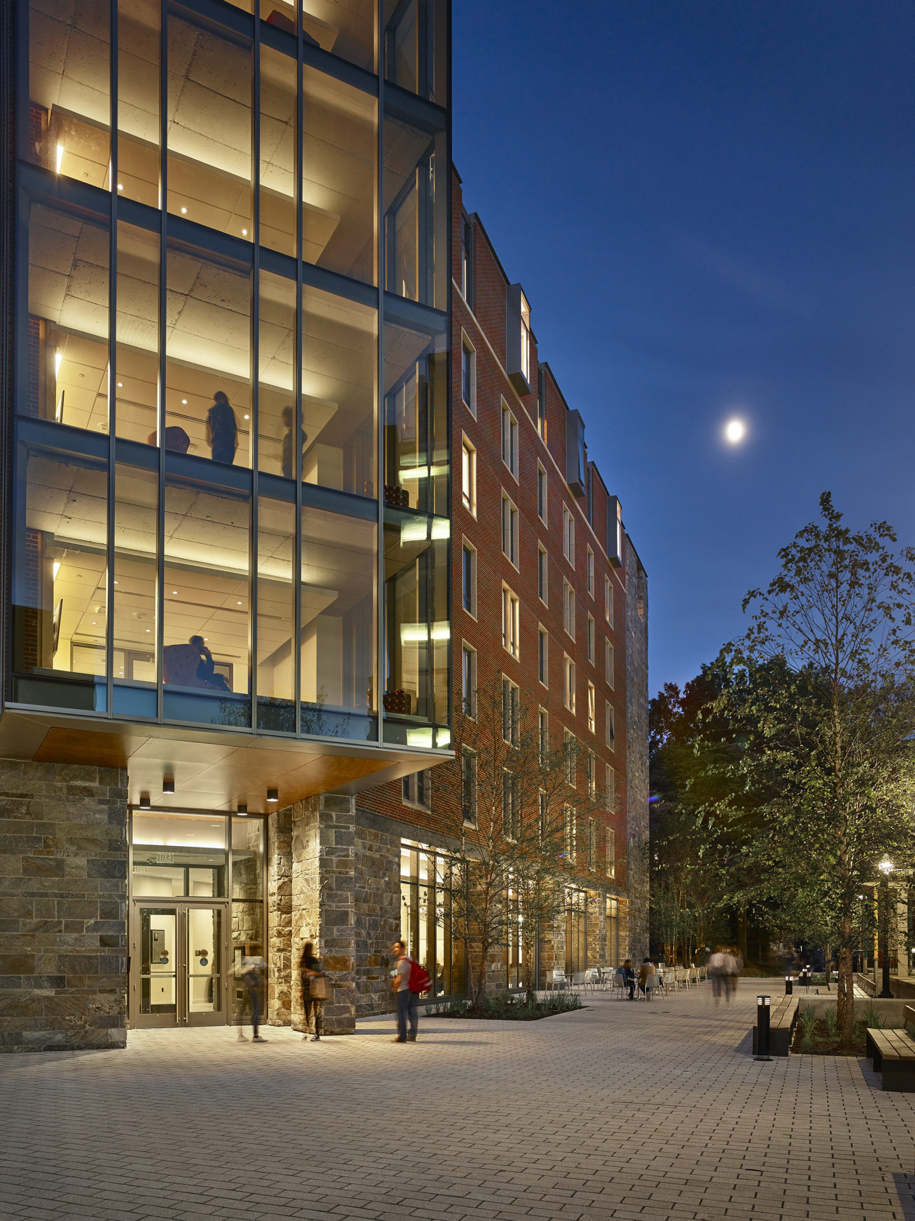 building at night