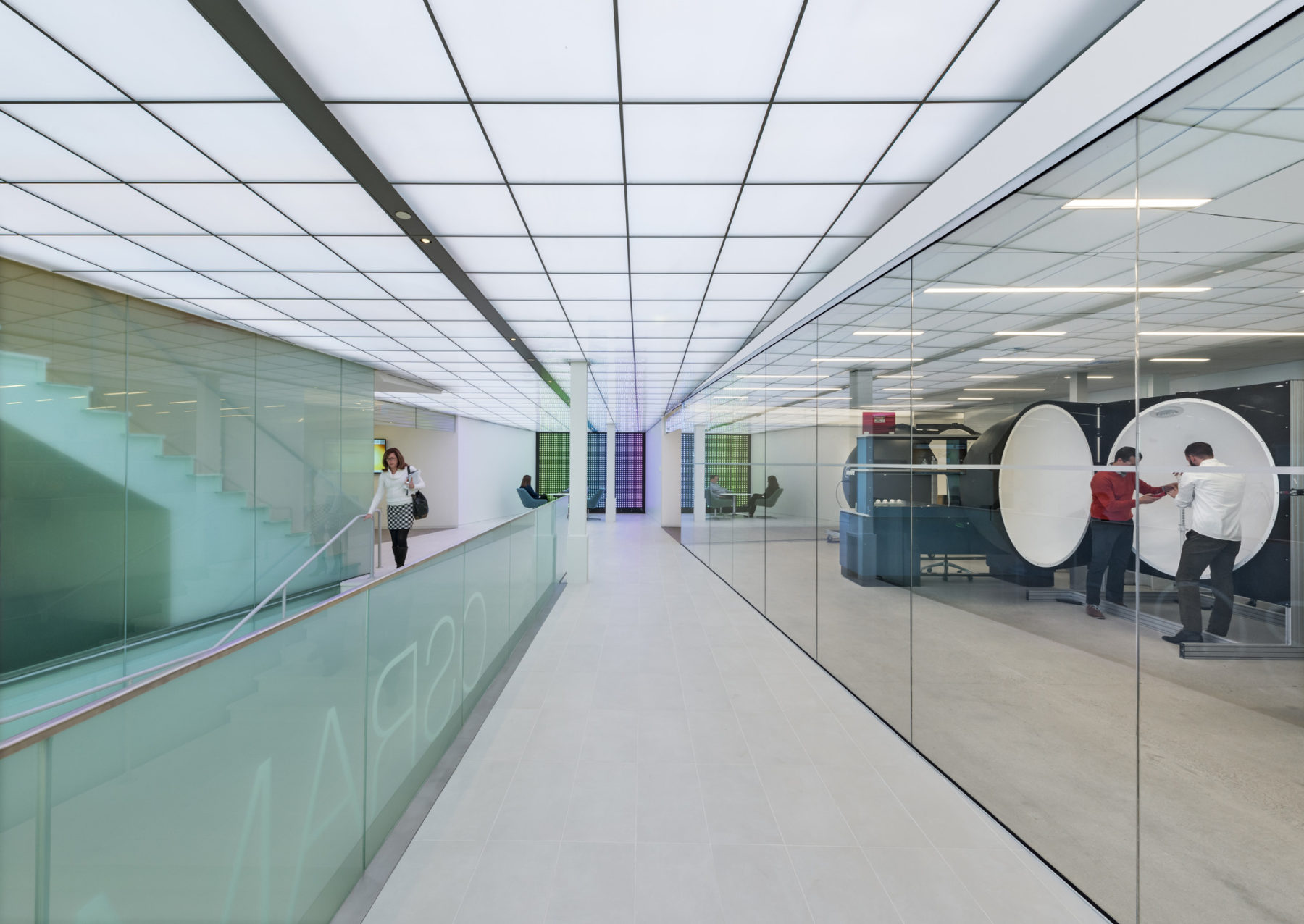 staircase and collaborative area