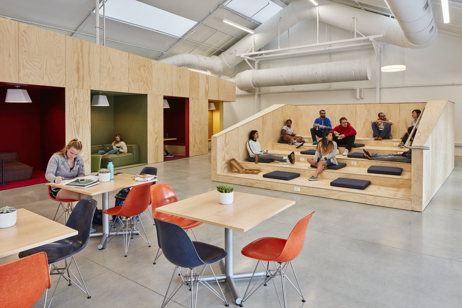 seating area with students