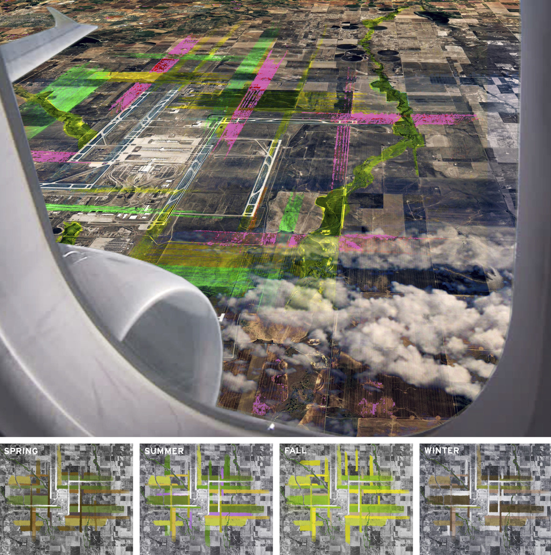 Rendering of site from an airplane