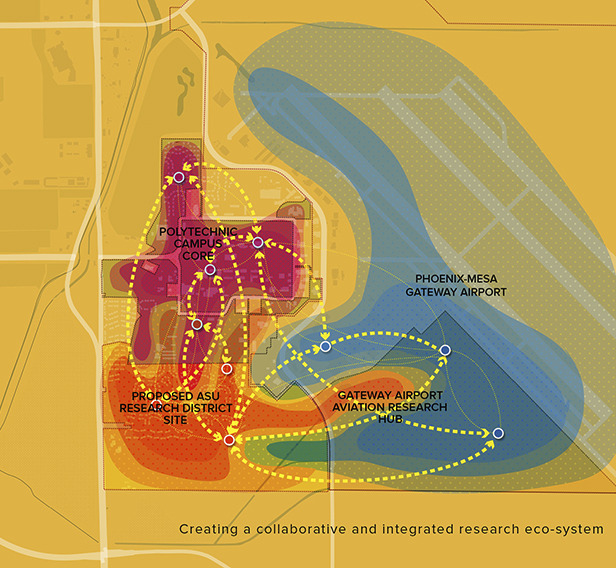 Map diagram of ASU research district location