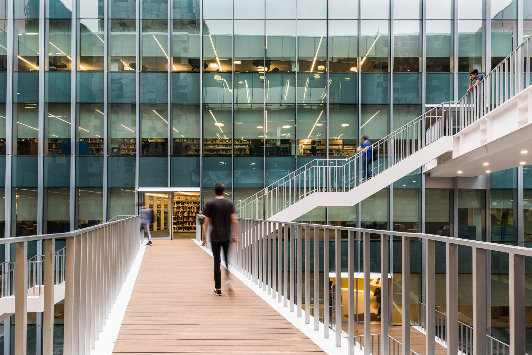 walkway between building sections