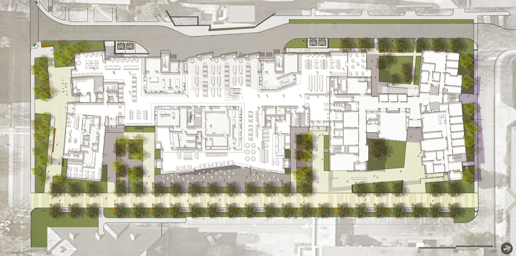 Clemson dining facility diagram overhead