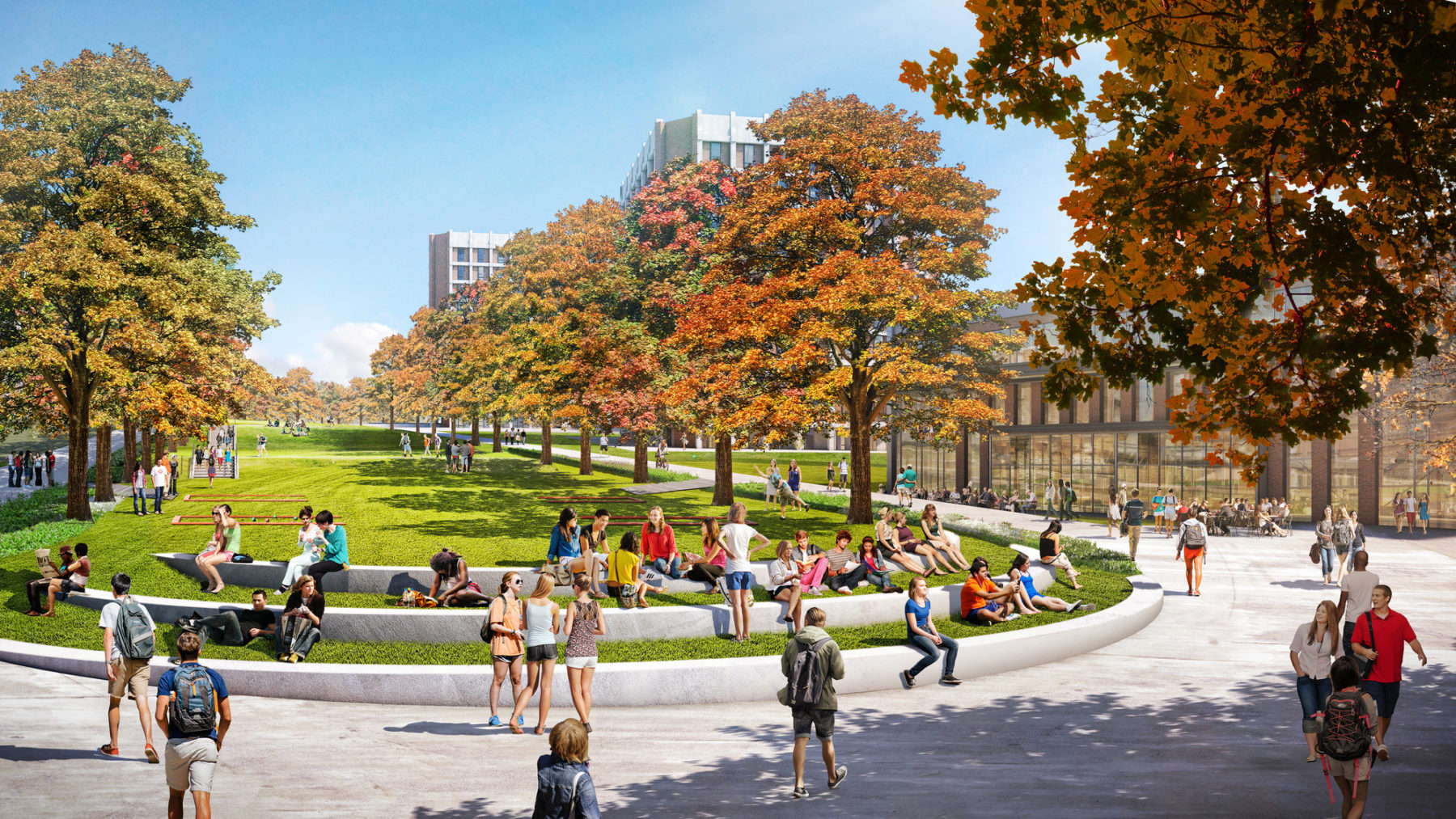 rendering of campus